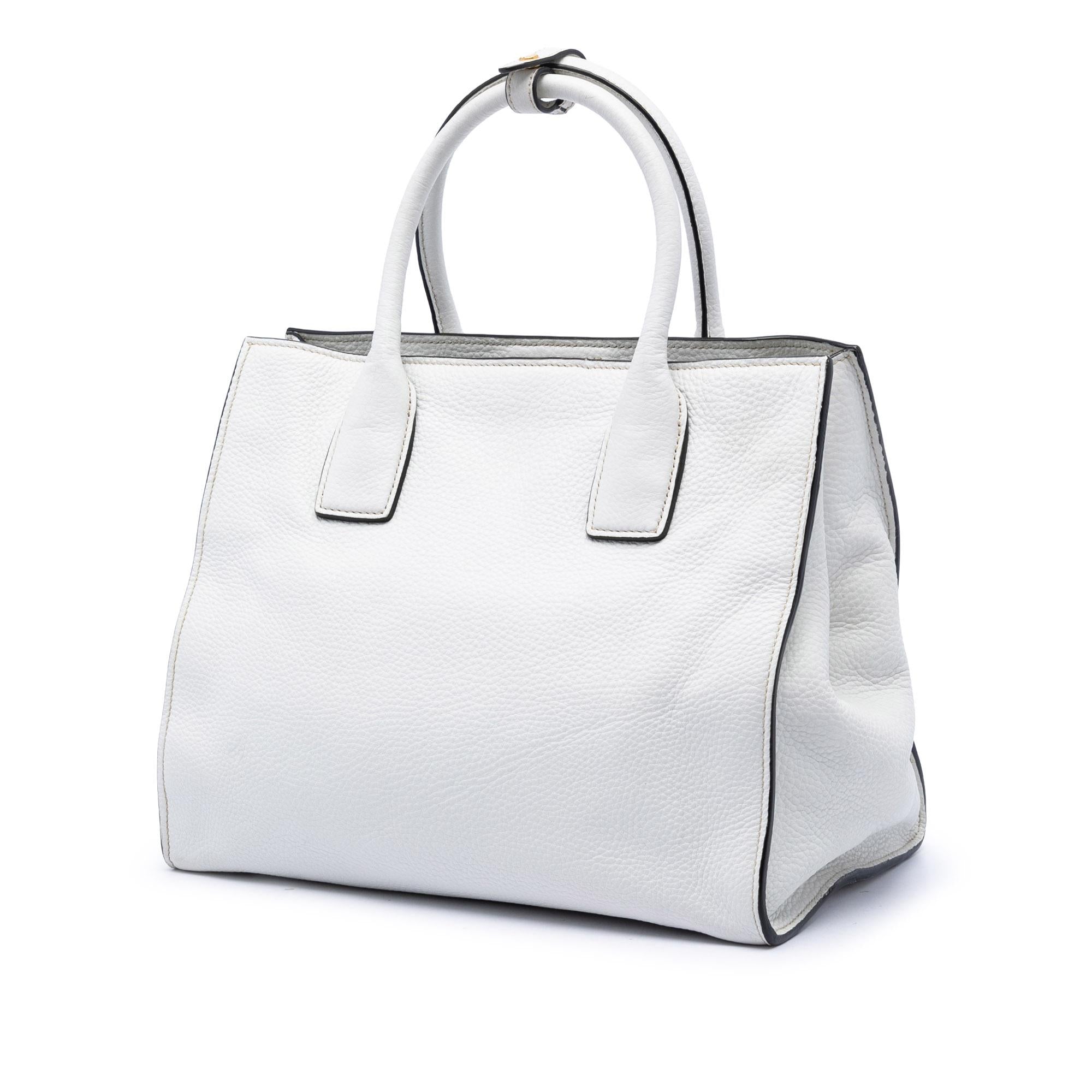 Prada Vitello Daino Open Convertible Tote