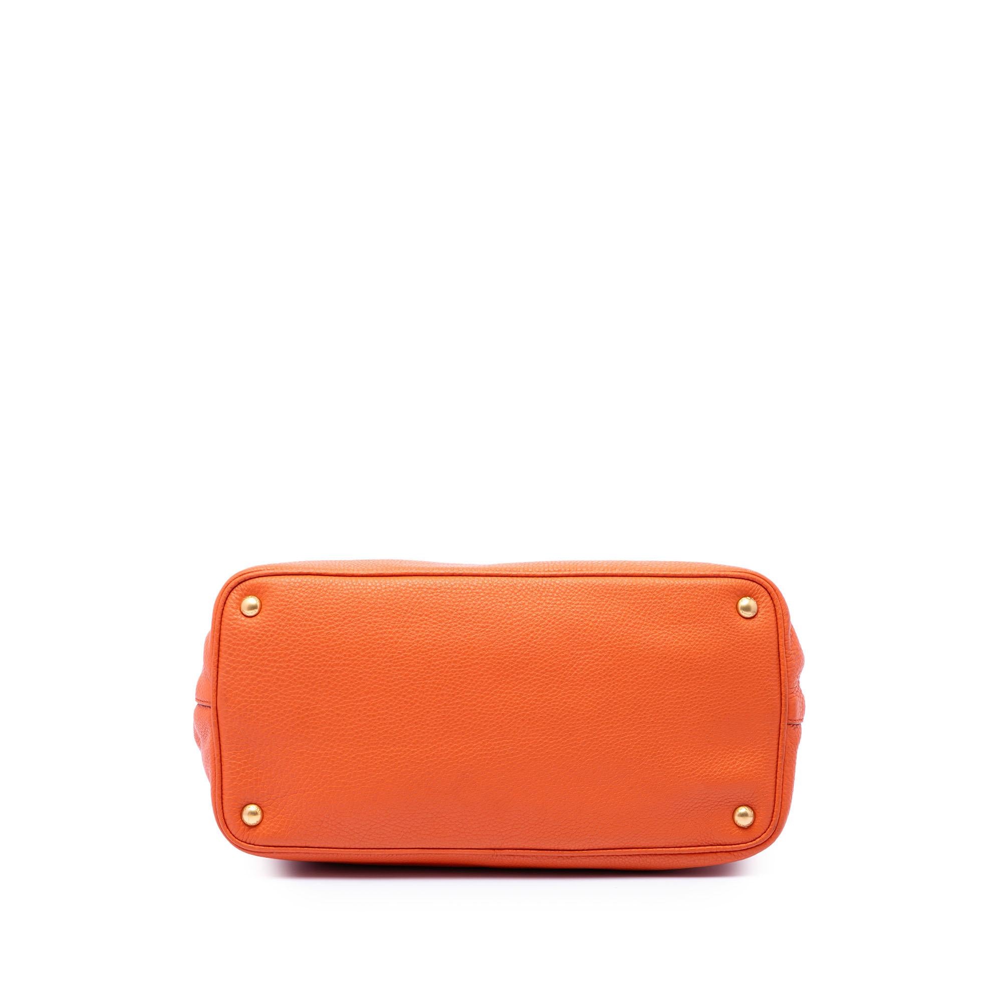 Prada Vitello Daino Open Convertible Tote