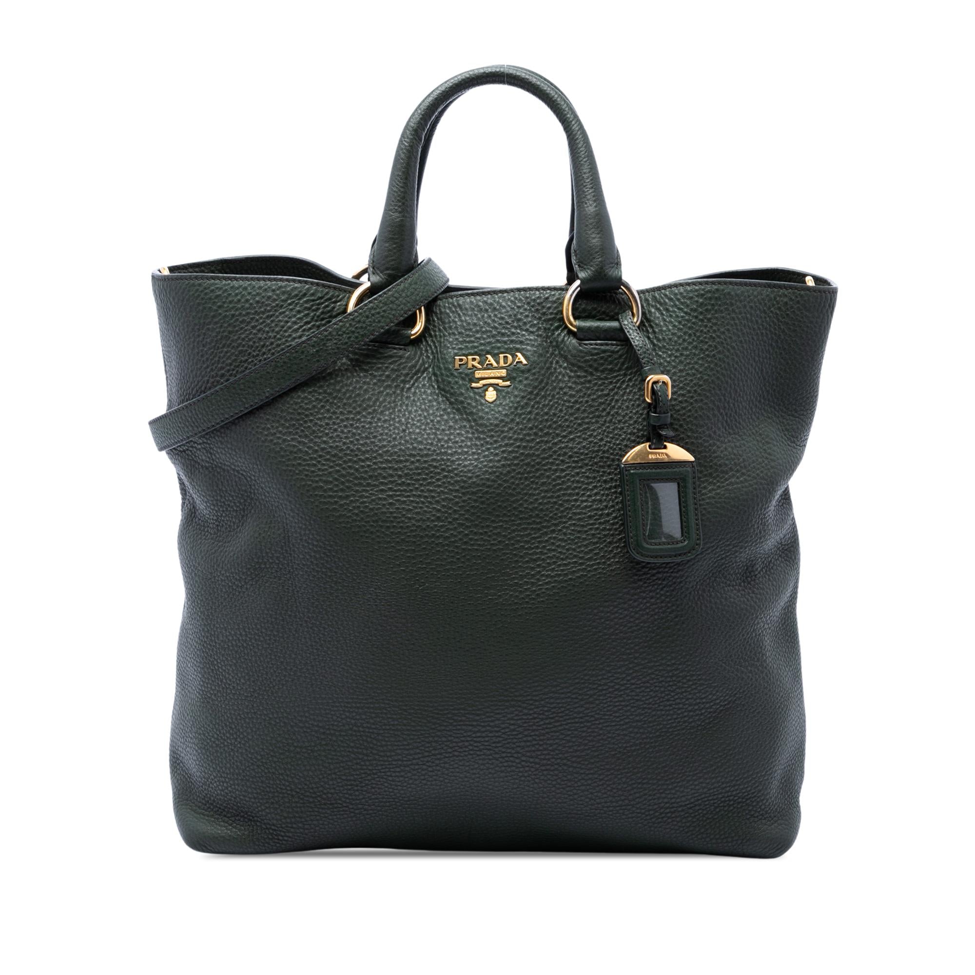Prada Vitello Daino Open Convertible Tote