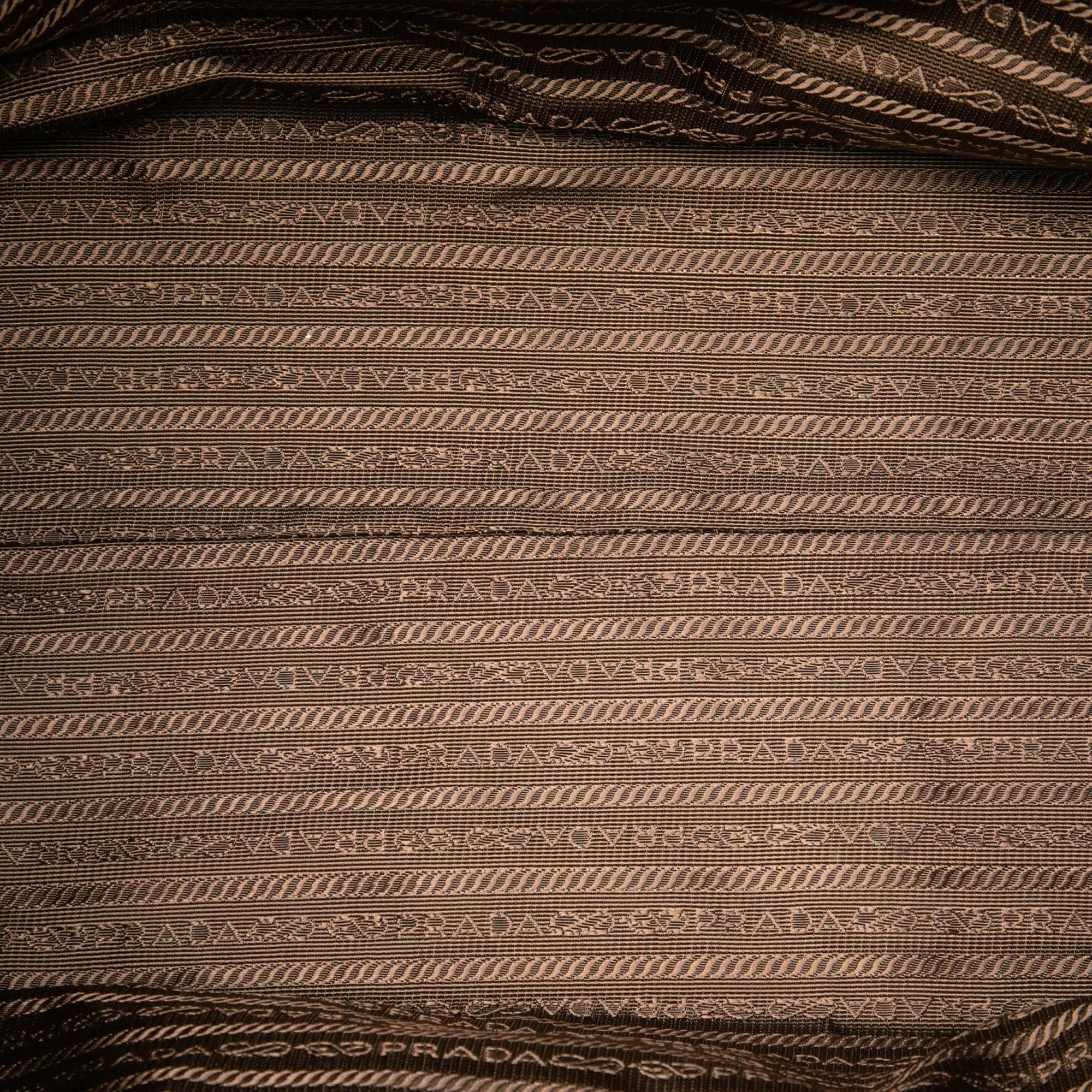 Prada Vitello Daino Open Convertible Tote