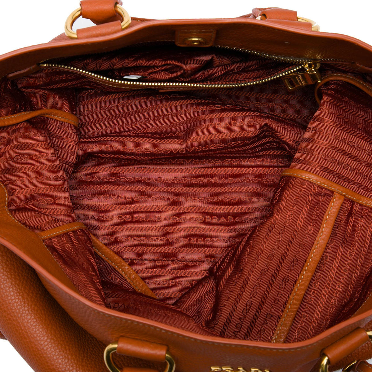Prada Vitello Daino Open Convertible Tote