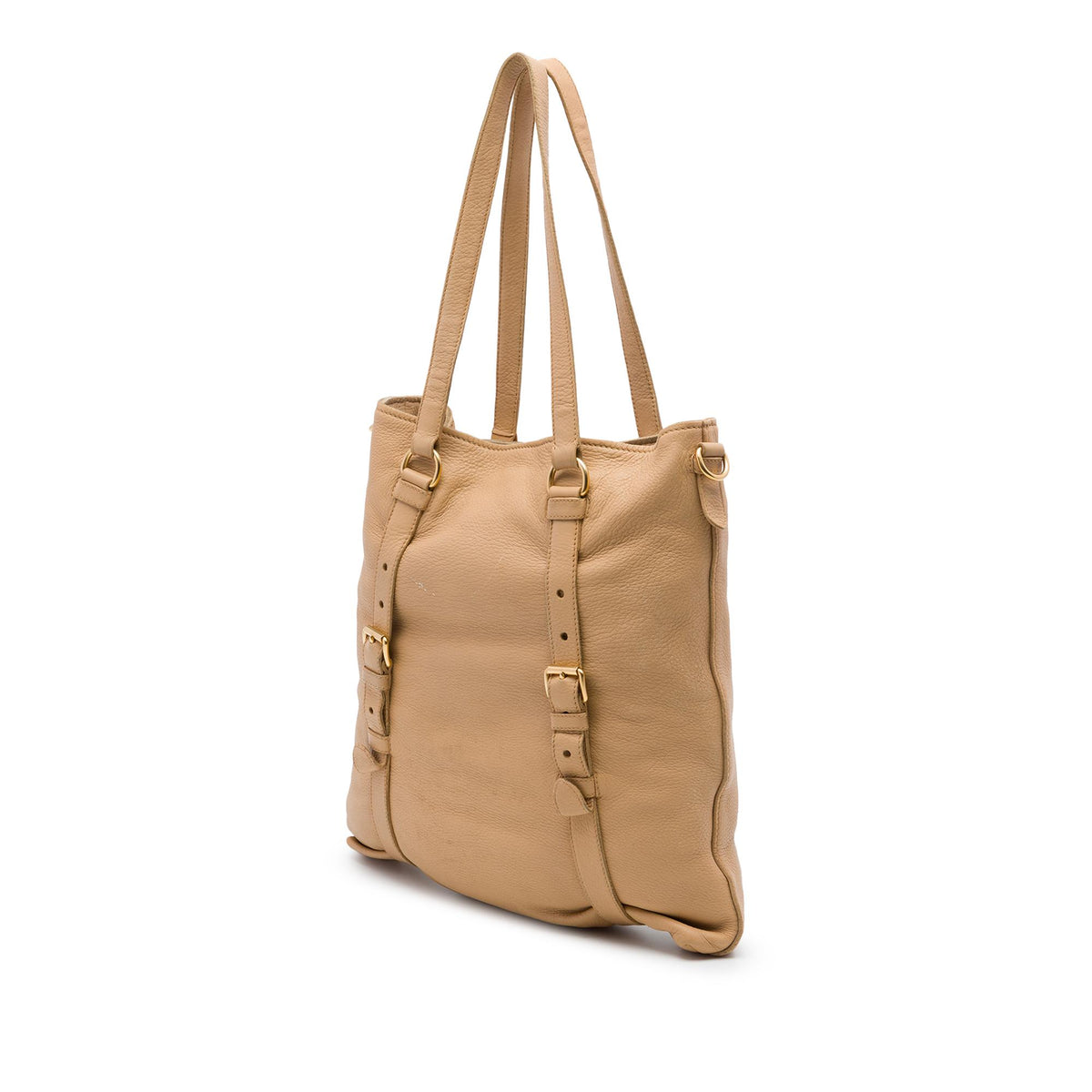 Prada Vitello Daino Open Convertible Tote