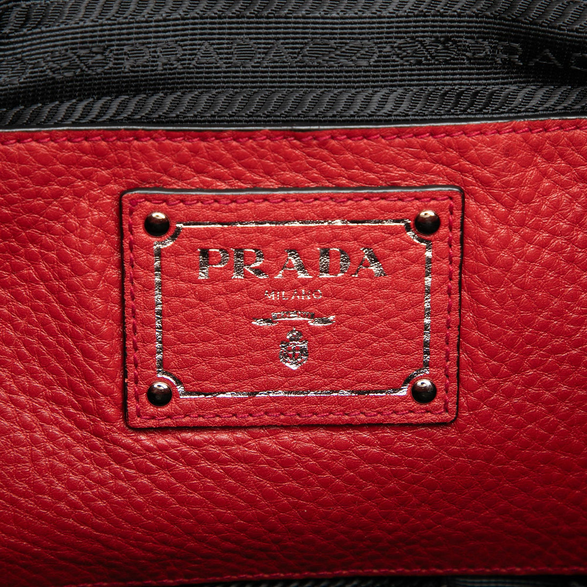 Prada Vitello Daino Open Convertible Tote