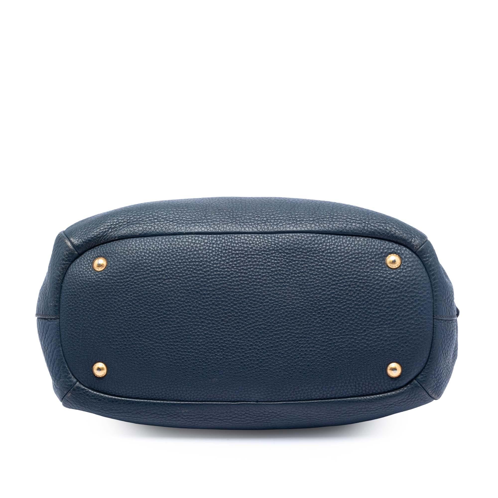 Prada Vitello Daino Sacca 2 Manici Convertible Tote