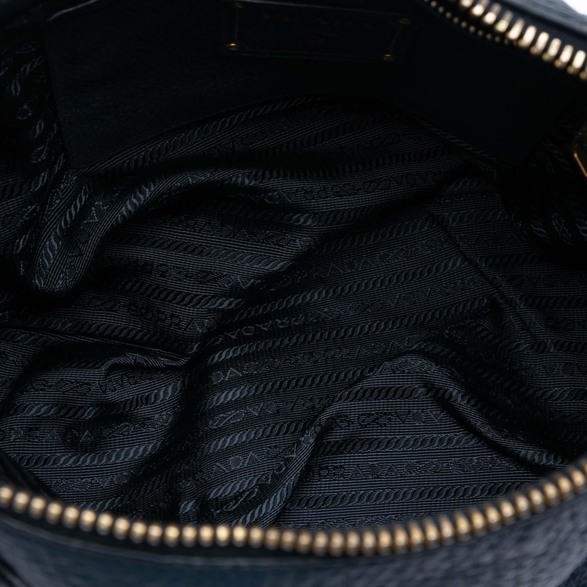 Prada Vitello Daino Sacca 2 Manici Convertible Tote