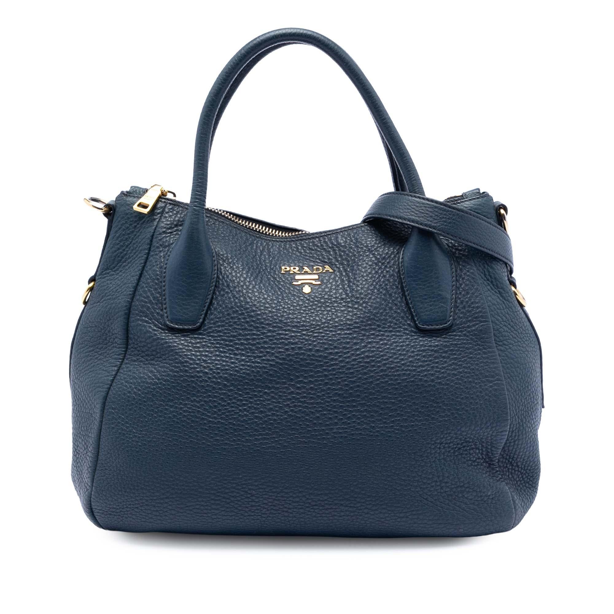 Prada Vitello Daino Sacca 2 Manici Convertible Tote