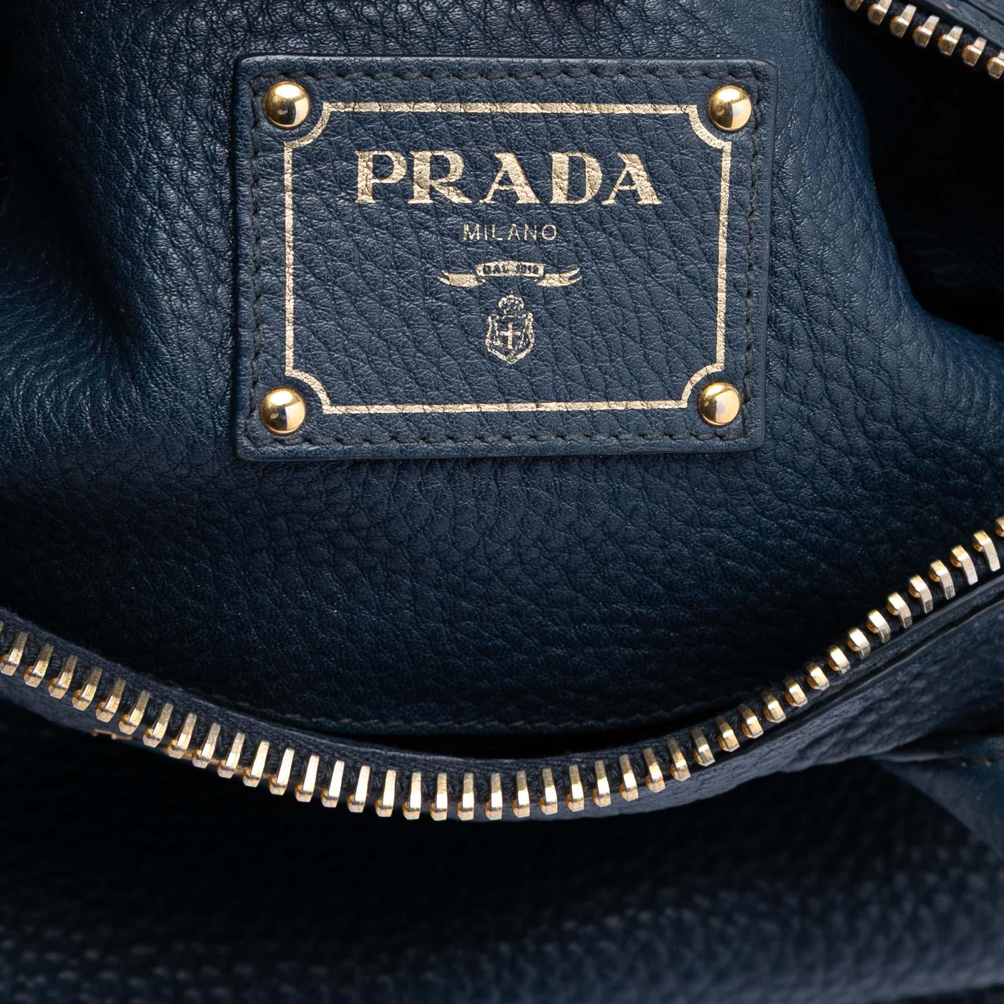 Prada Vitello Daino Sacca 2 Manici Convertible Tote