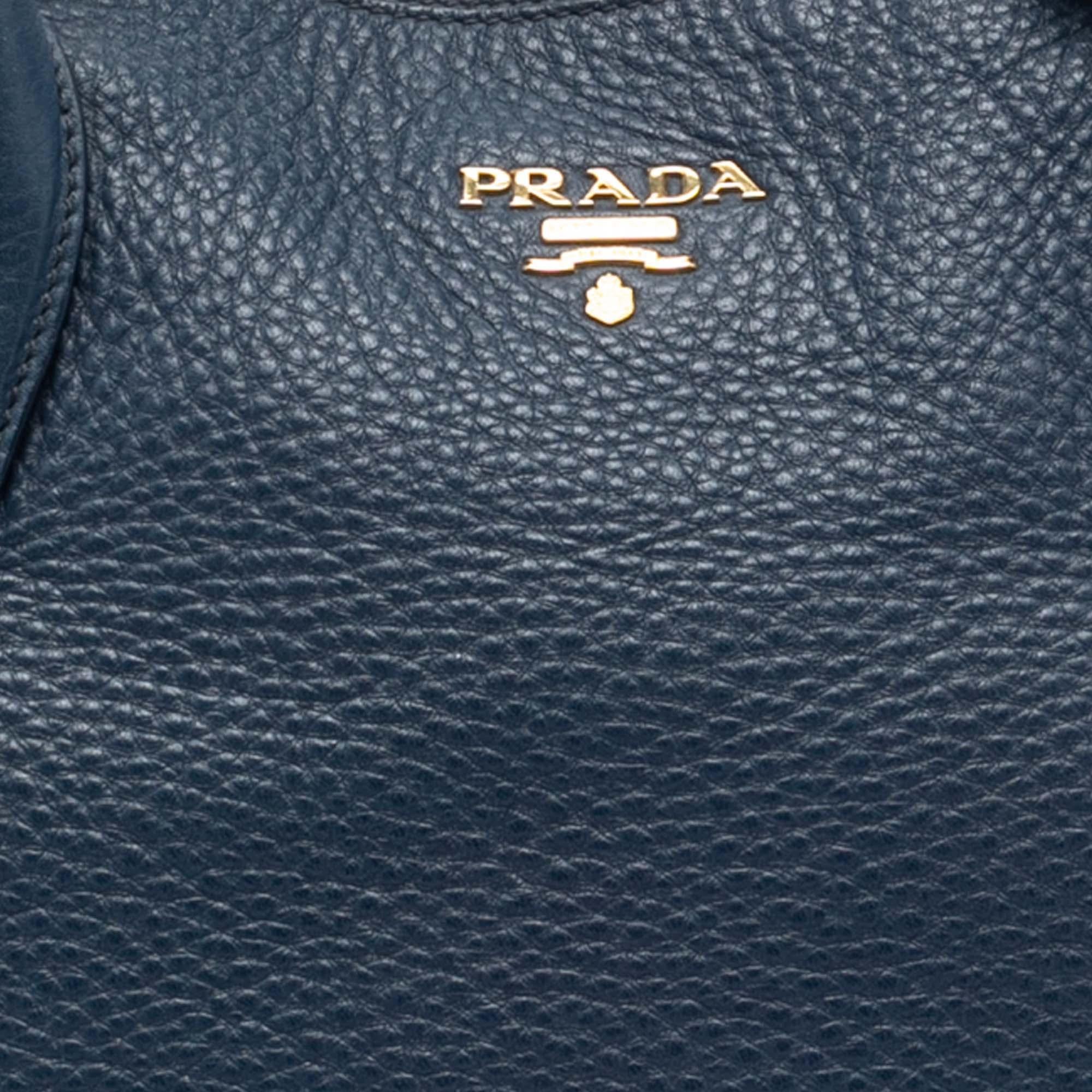 Prada Vitello Daino Sacca 2 Manici Convertible Tote
