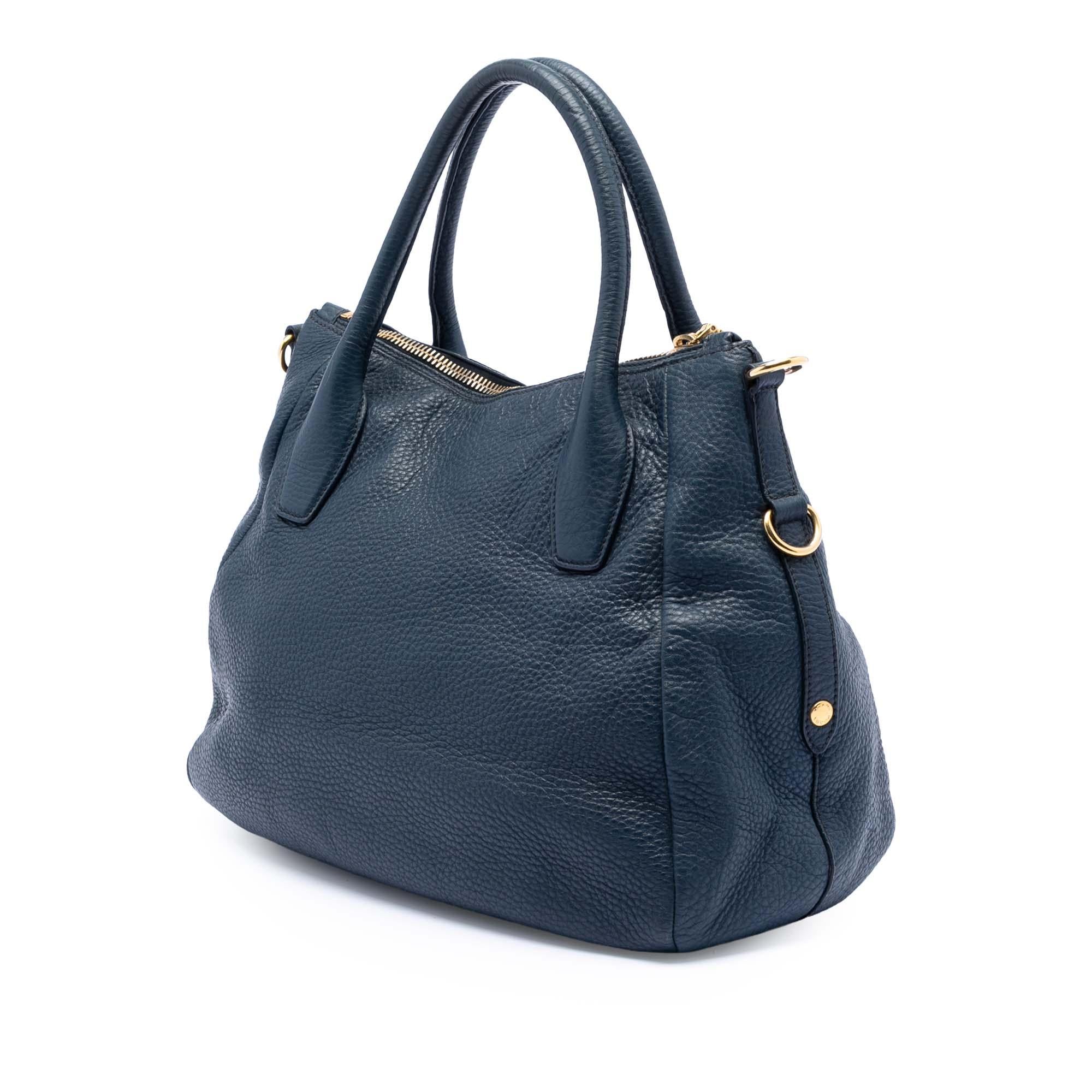 Prada Vitello Daino Sacca 2 Manici Convertible Tote