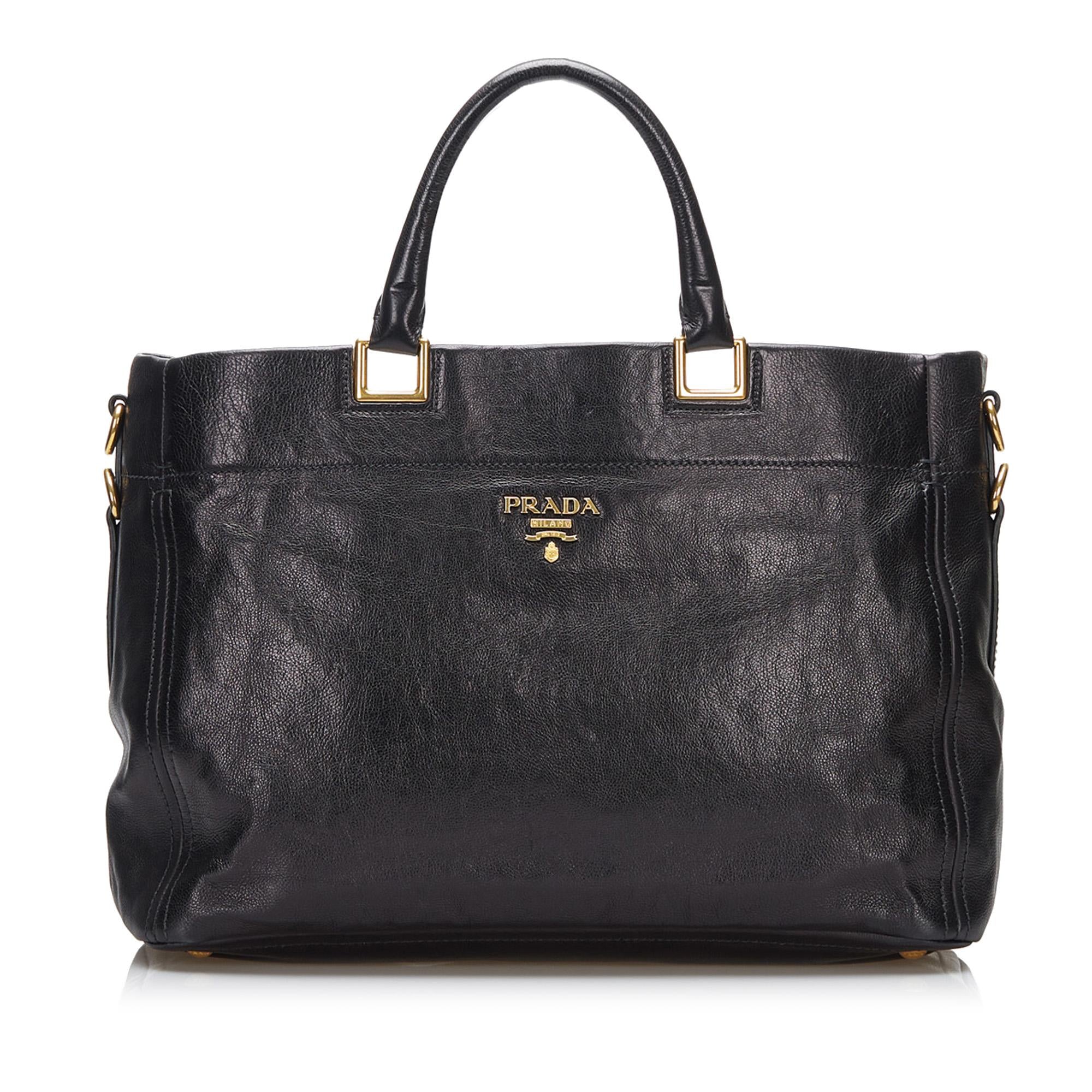 Prada Vitello Daino Satchel (SHG-0Oo1Ax)