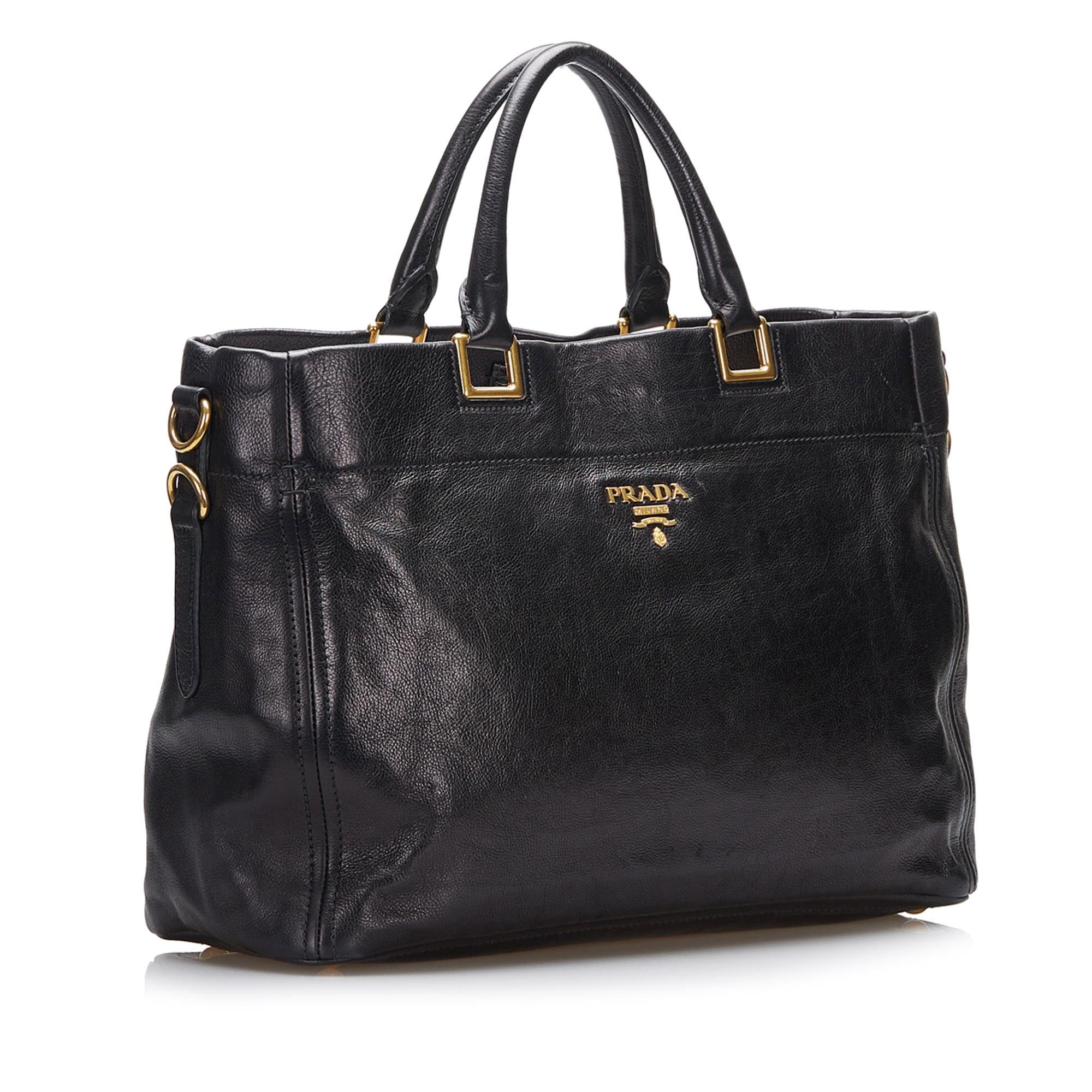 Prada Vitello Daino Satchel (SHG-0Oo1Ax)