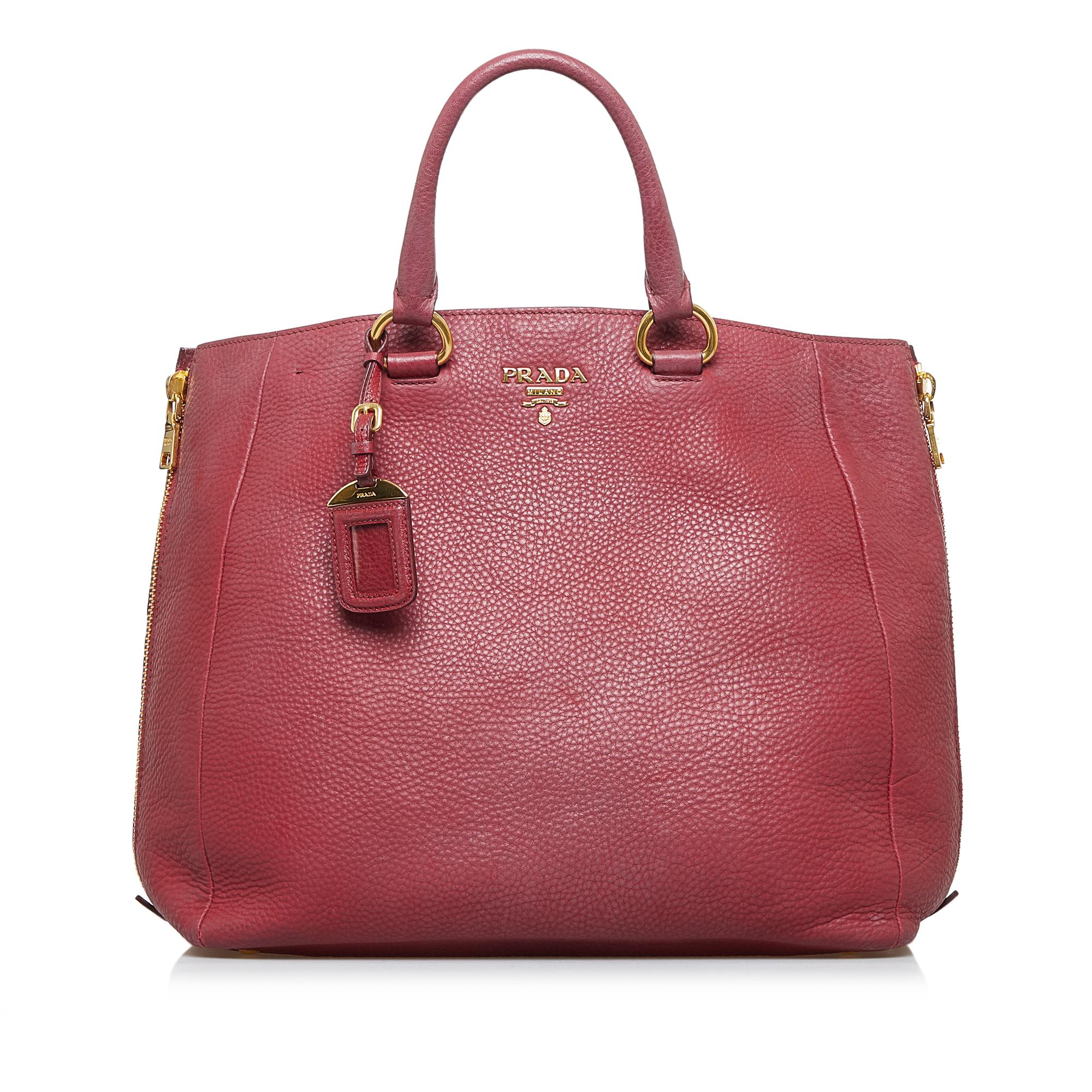 Prada Vitello Daino Satchel (SHG-6pz0Hn)