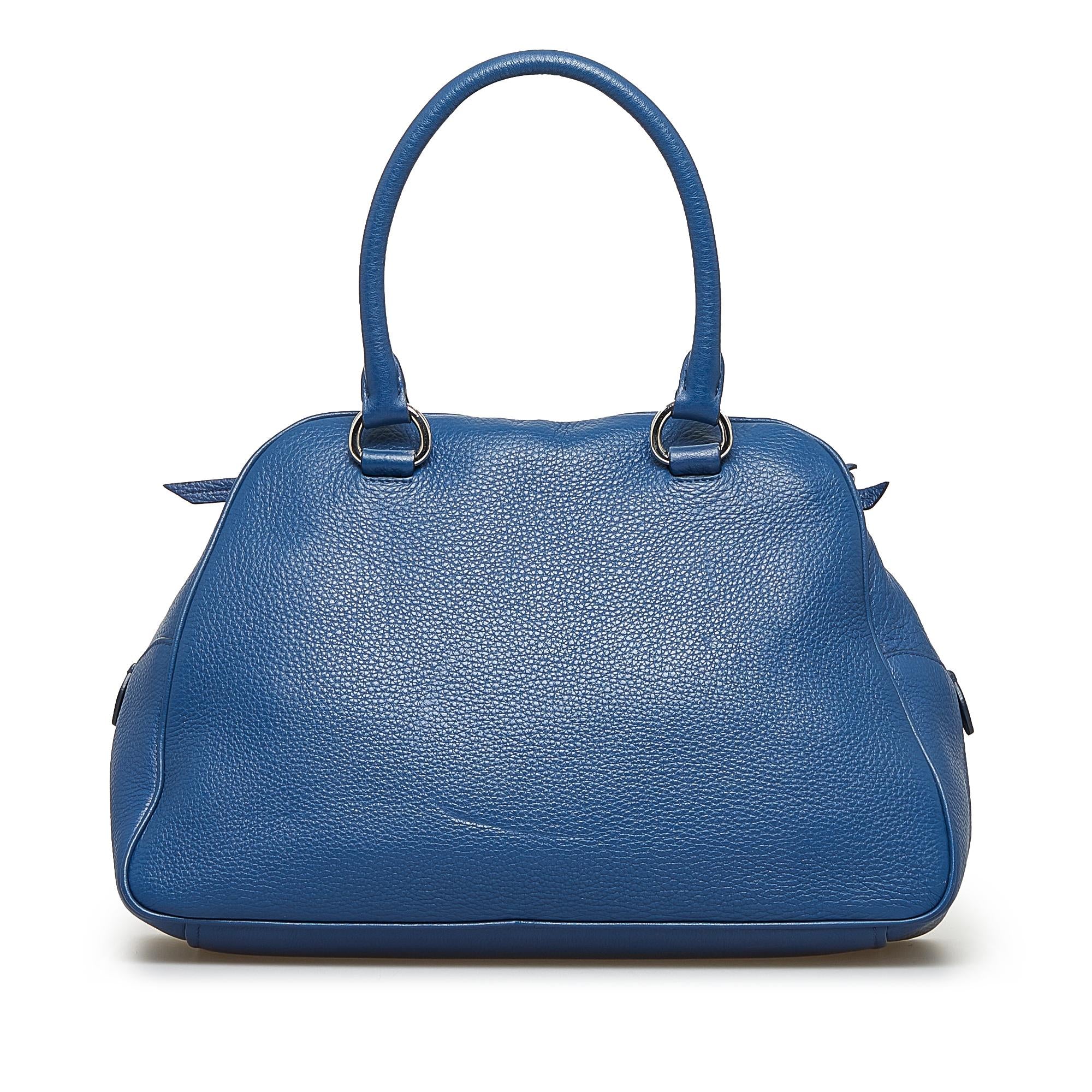 Prada Vitello Daino Satchel (SHG-1PNKoz)