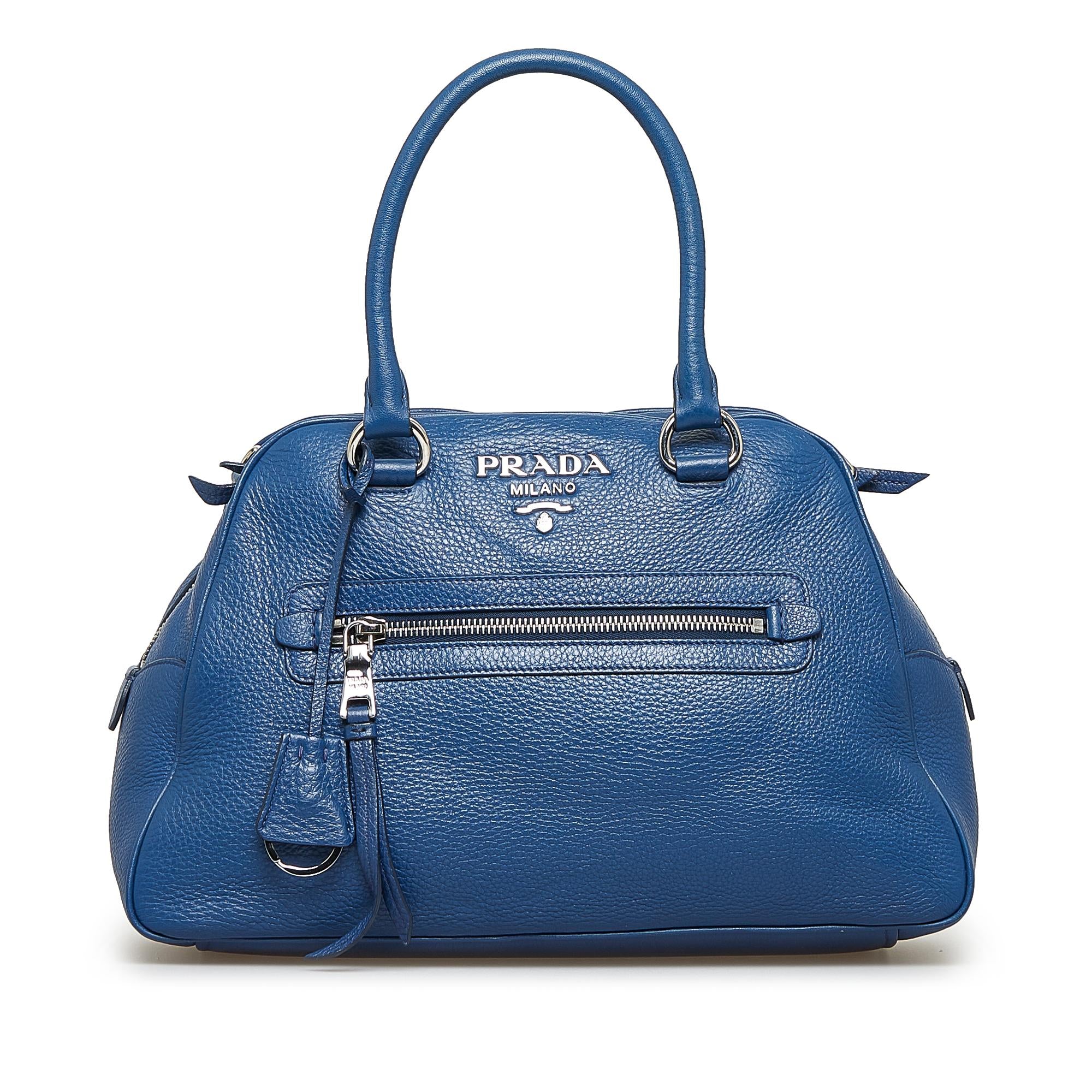 Prada Vitello Daino Satchel (SHG-1PNKoz)