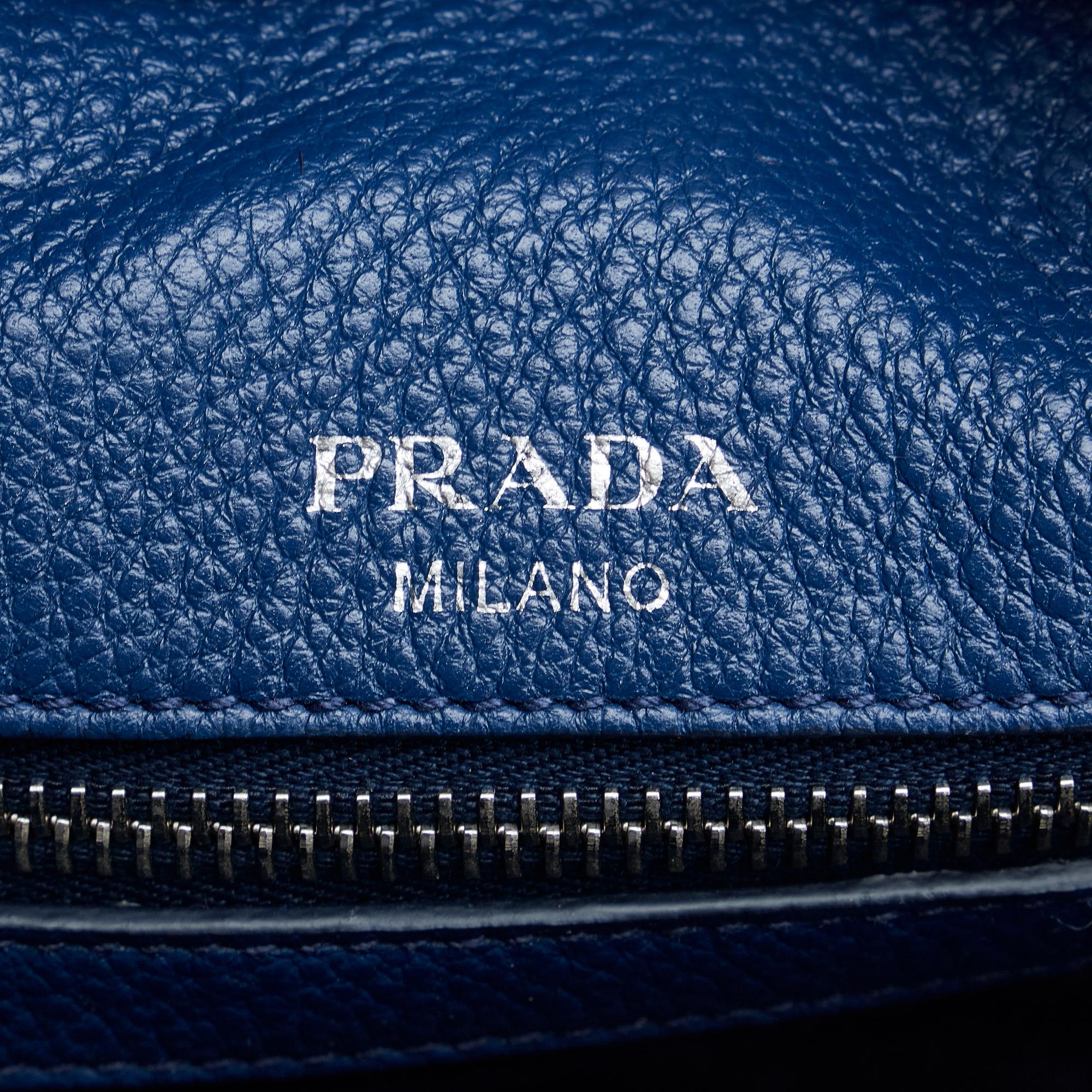 Prada Vitello Daino Satchel (SHG-1PNKoz)