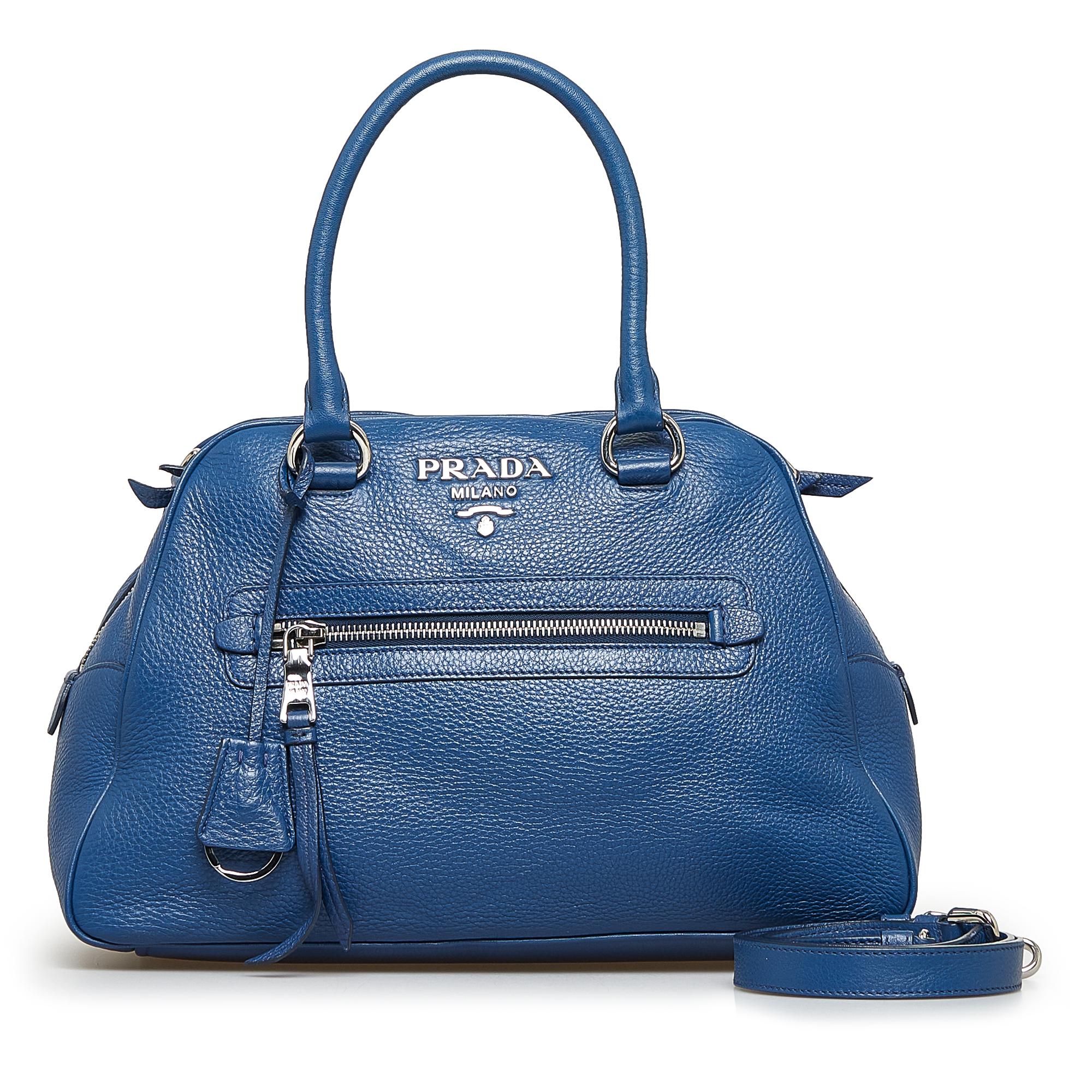 Prada Vitello Daino Satchel (SHG-1PNKoz)