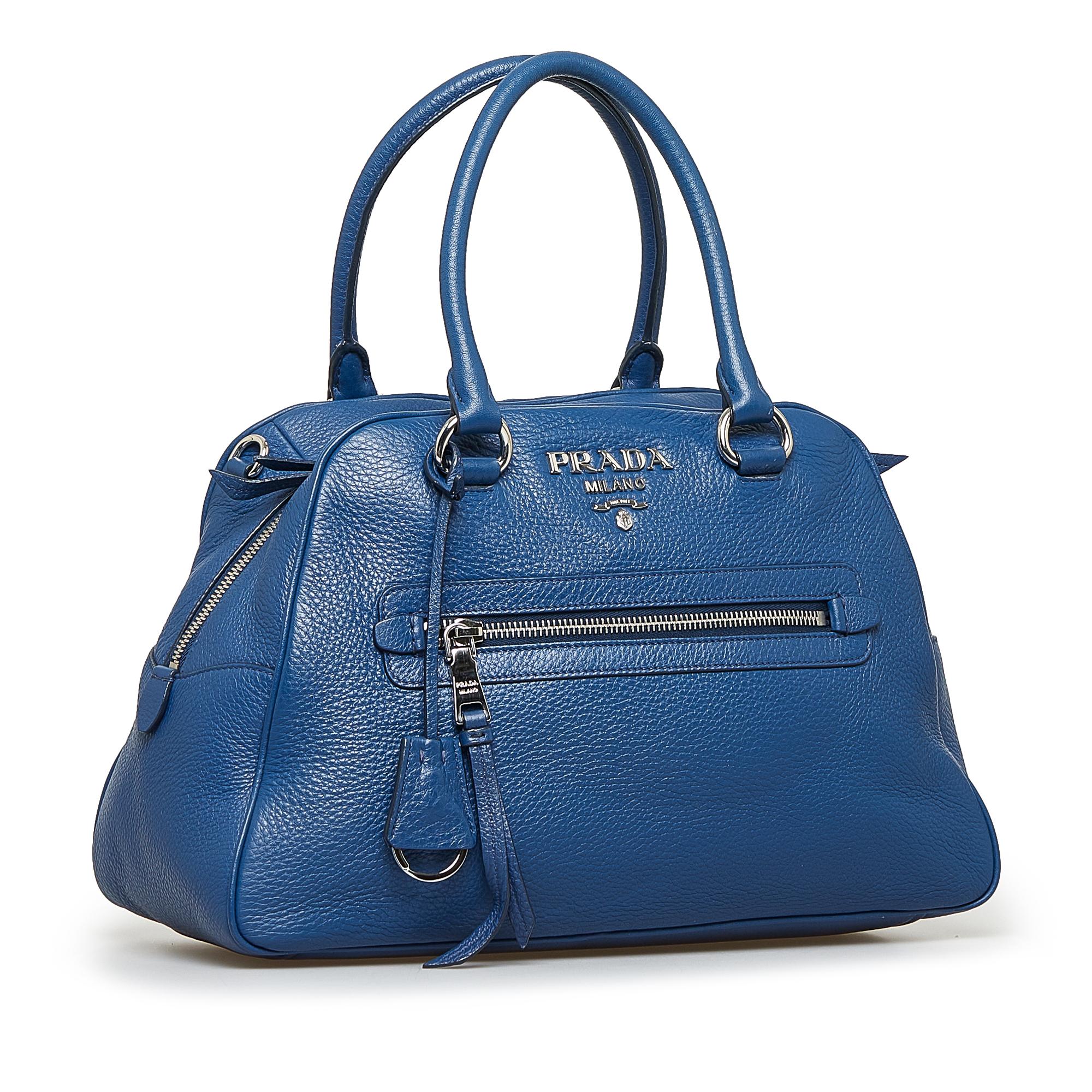 Prada Vitello Daino Satchel (SHG-1PNKoz)