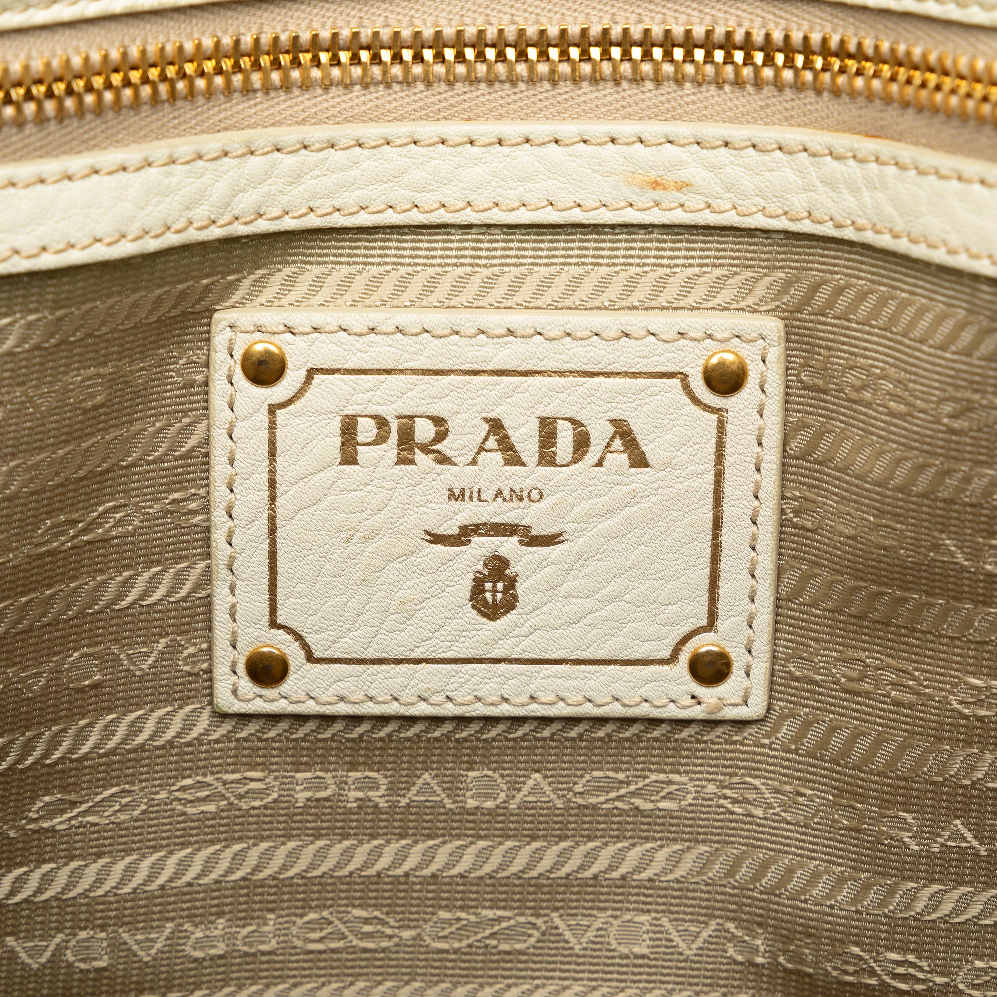 Prada Vitello Daino Satchel (SHG-AvUQf5)