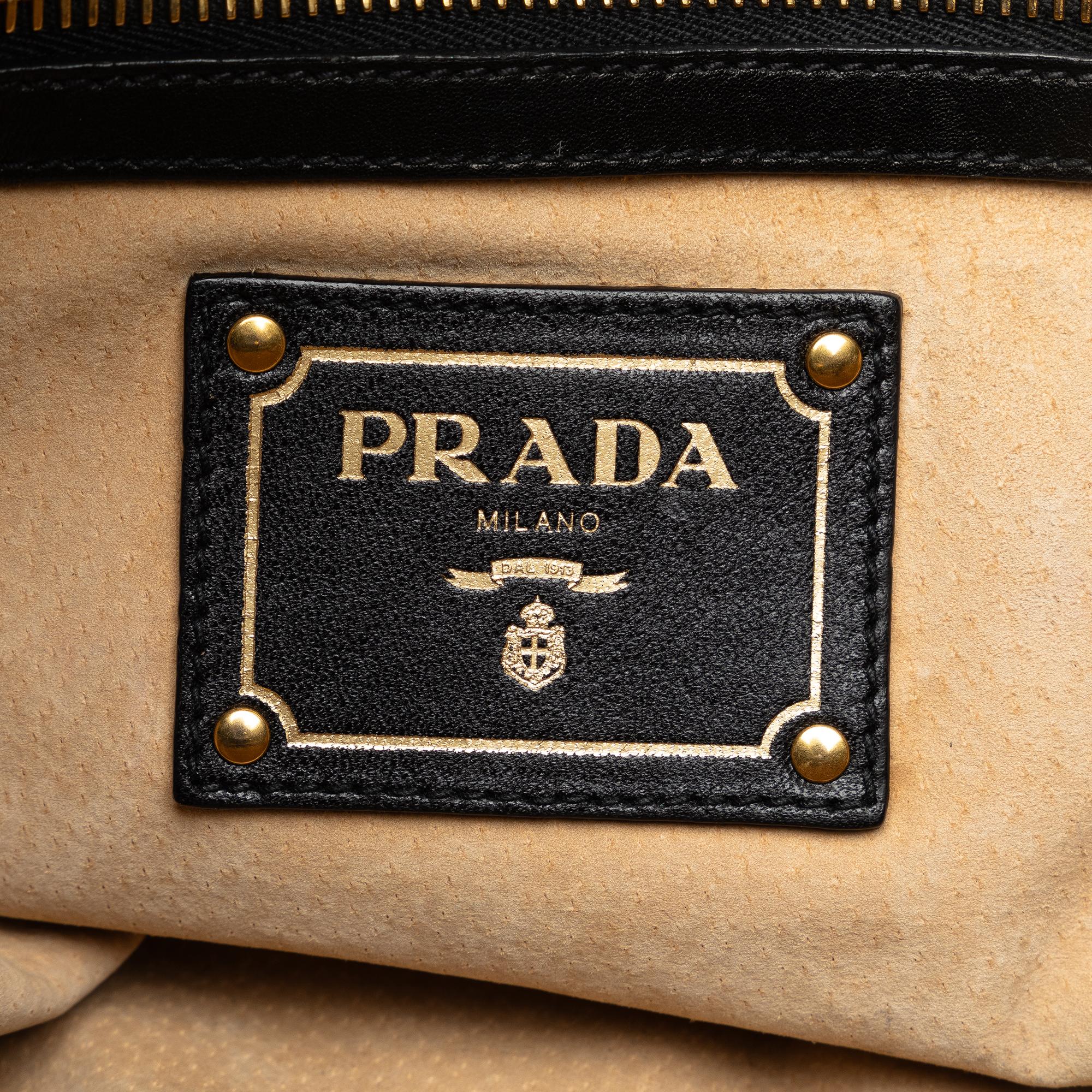 Prada Vitello Daino Satchel (SHG-fe7ASx)