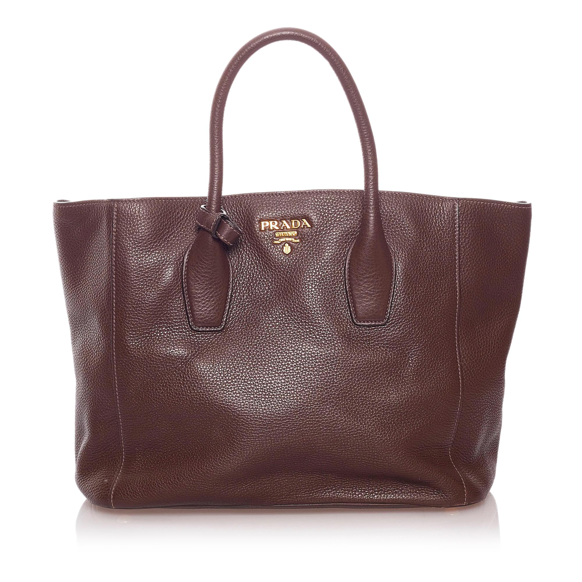 Prada Vitello Daino Shopper Tote Bag (SHG-29190)