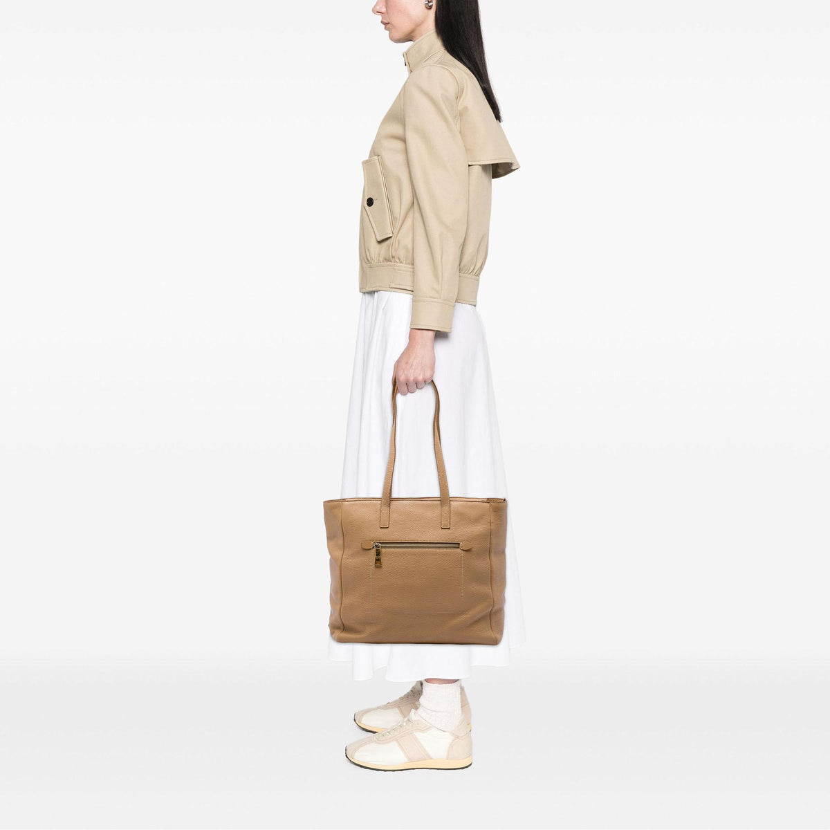 Prada Vitello Daino Shopper Tote