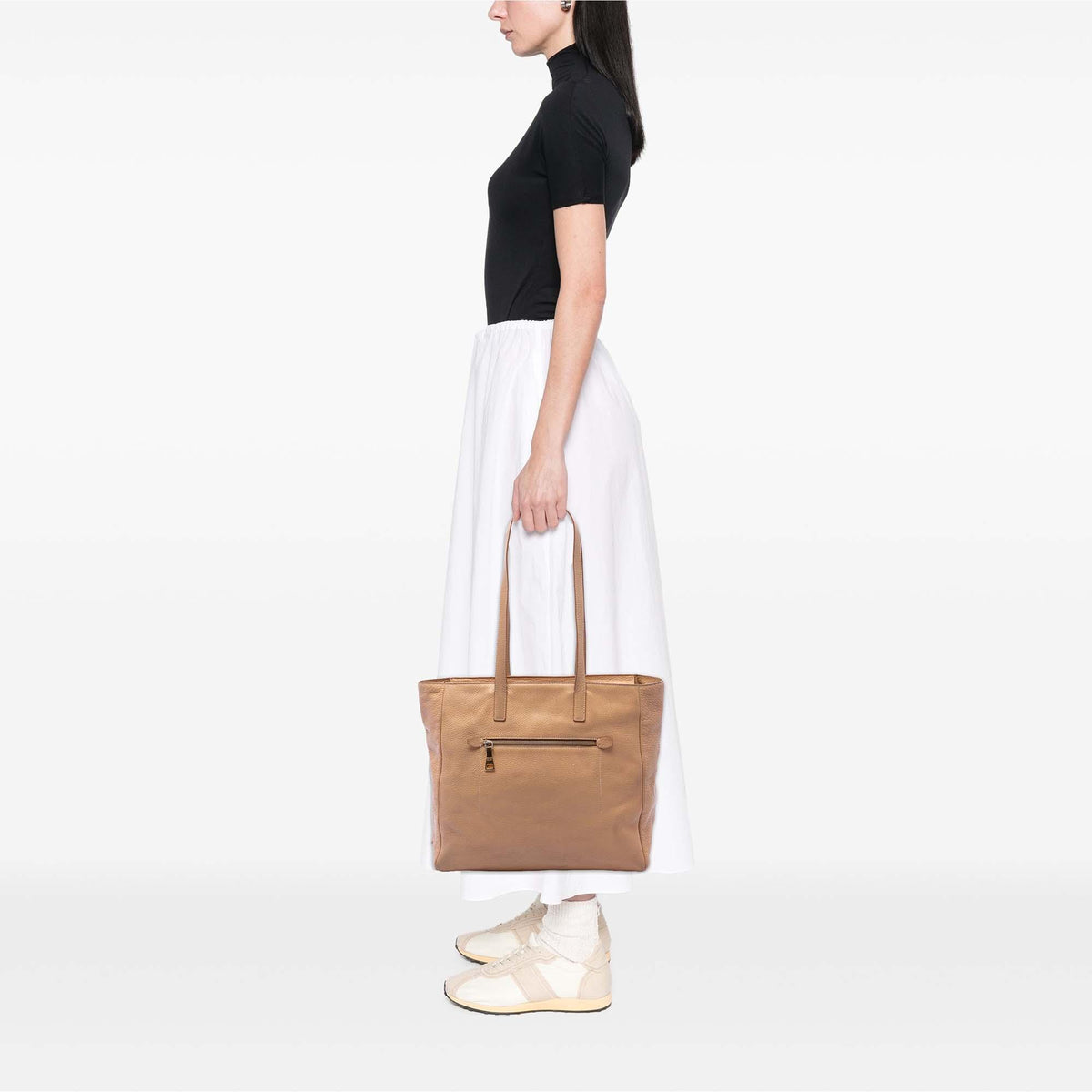Prada Vitello Daino Shopper Tote
