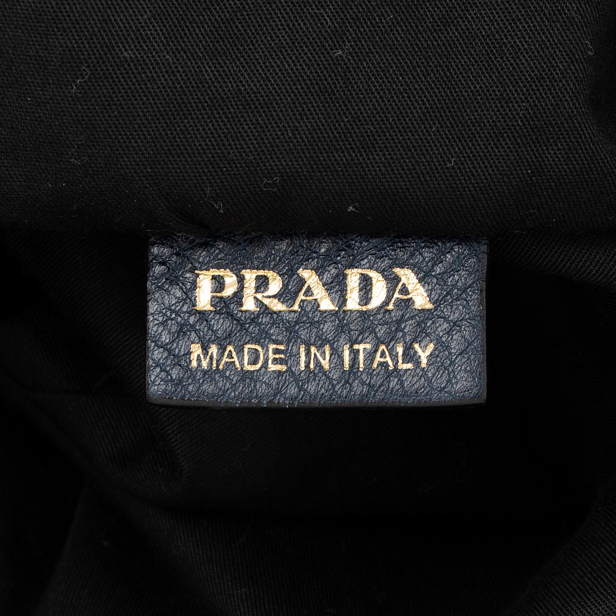 Prada Vitello Daino Side Pocket Hobo (SHF-23004)