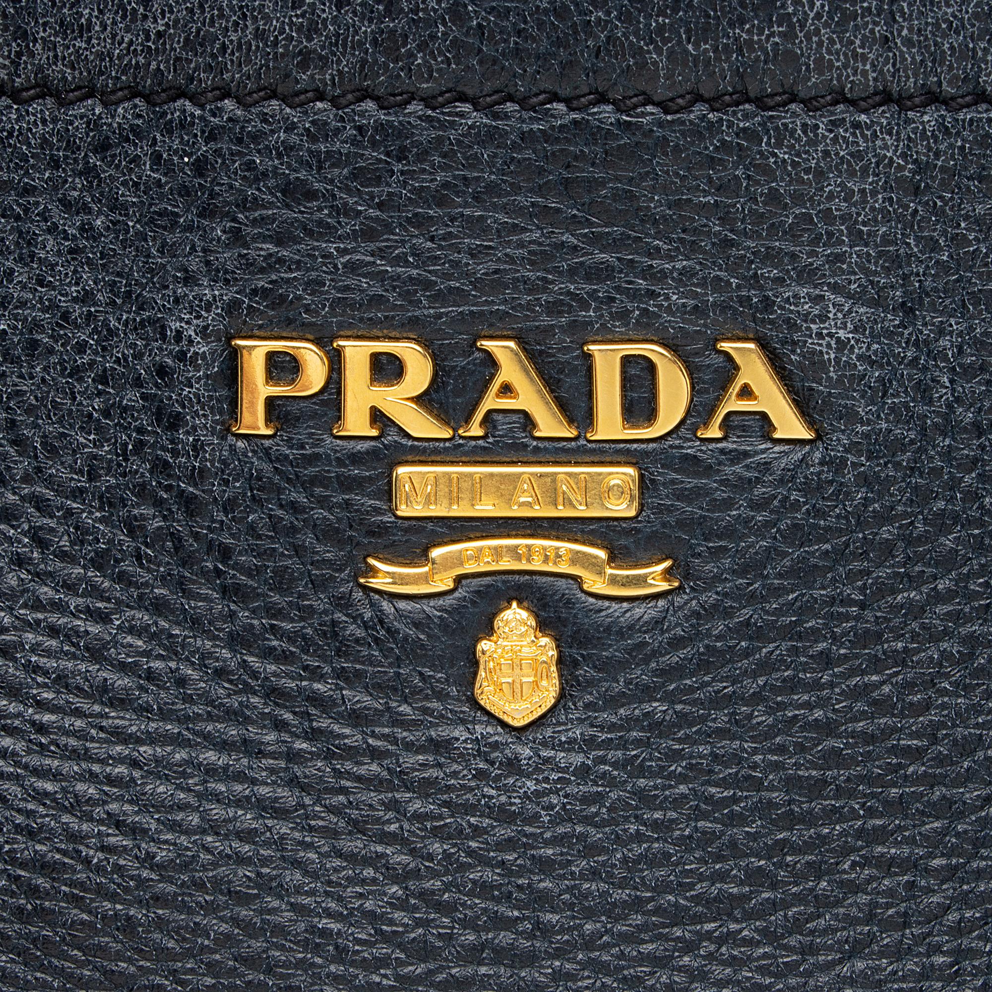 Prada Vitello Daino Side Pocket Hobo (SHF-23004)