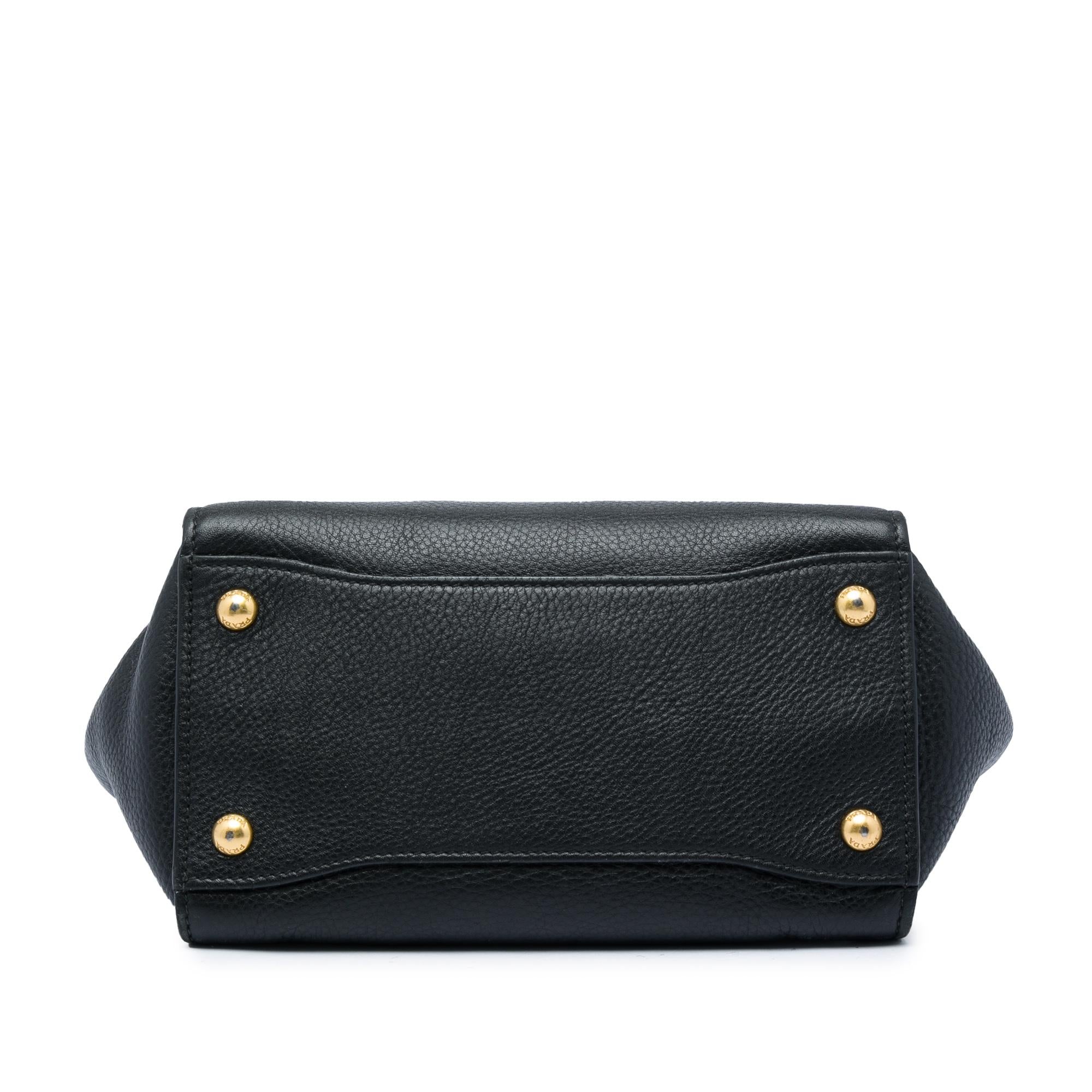 Prada Vitello Daino Soundlock Satchel