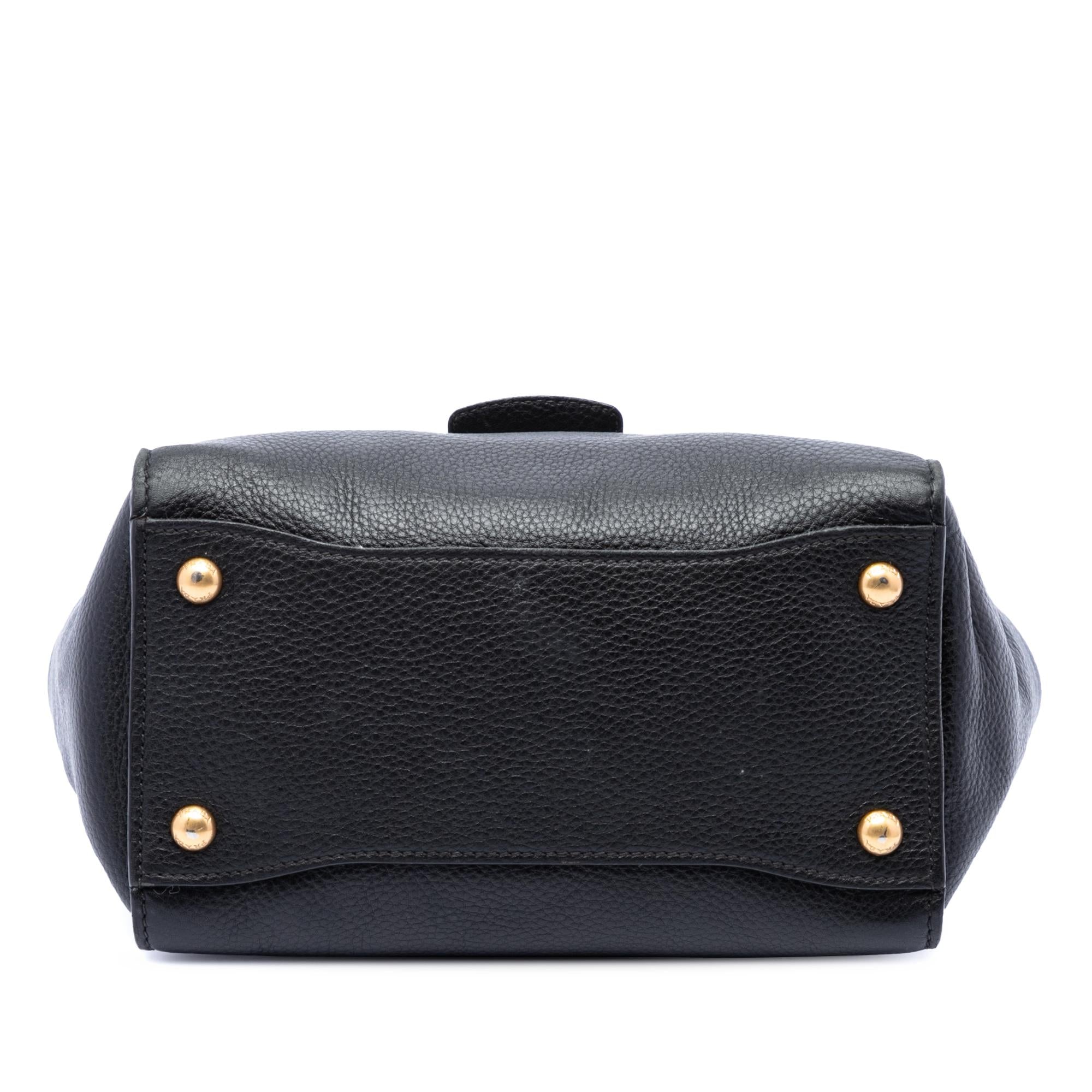 Prada Vitello Daino Soundlock Satchel