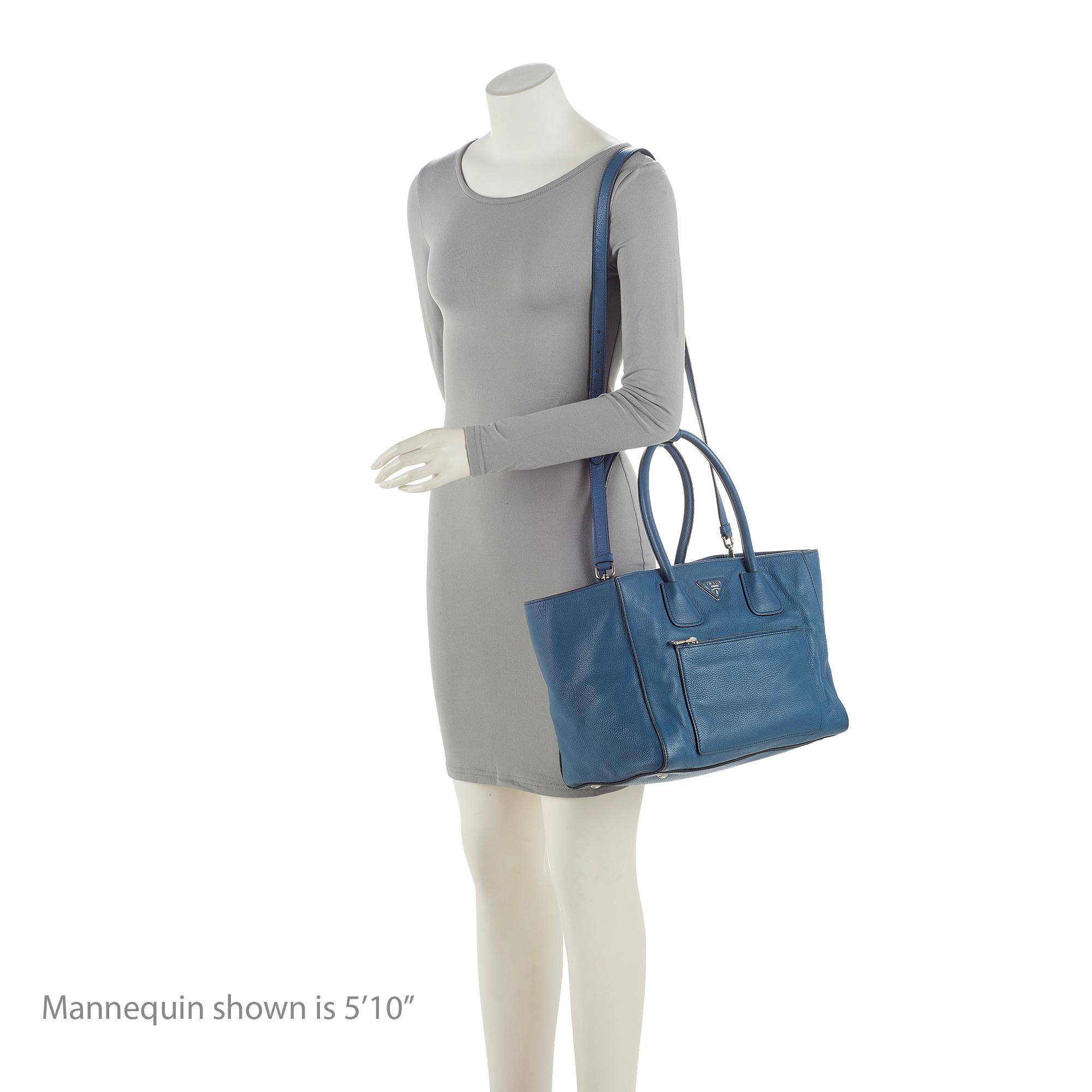 Prada Vitello Daino Twin Pocket Tote (SHF-23252)