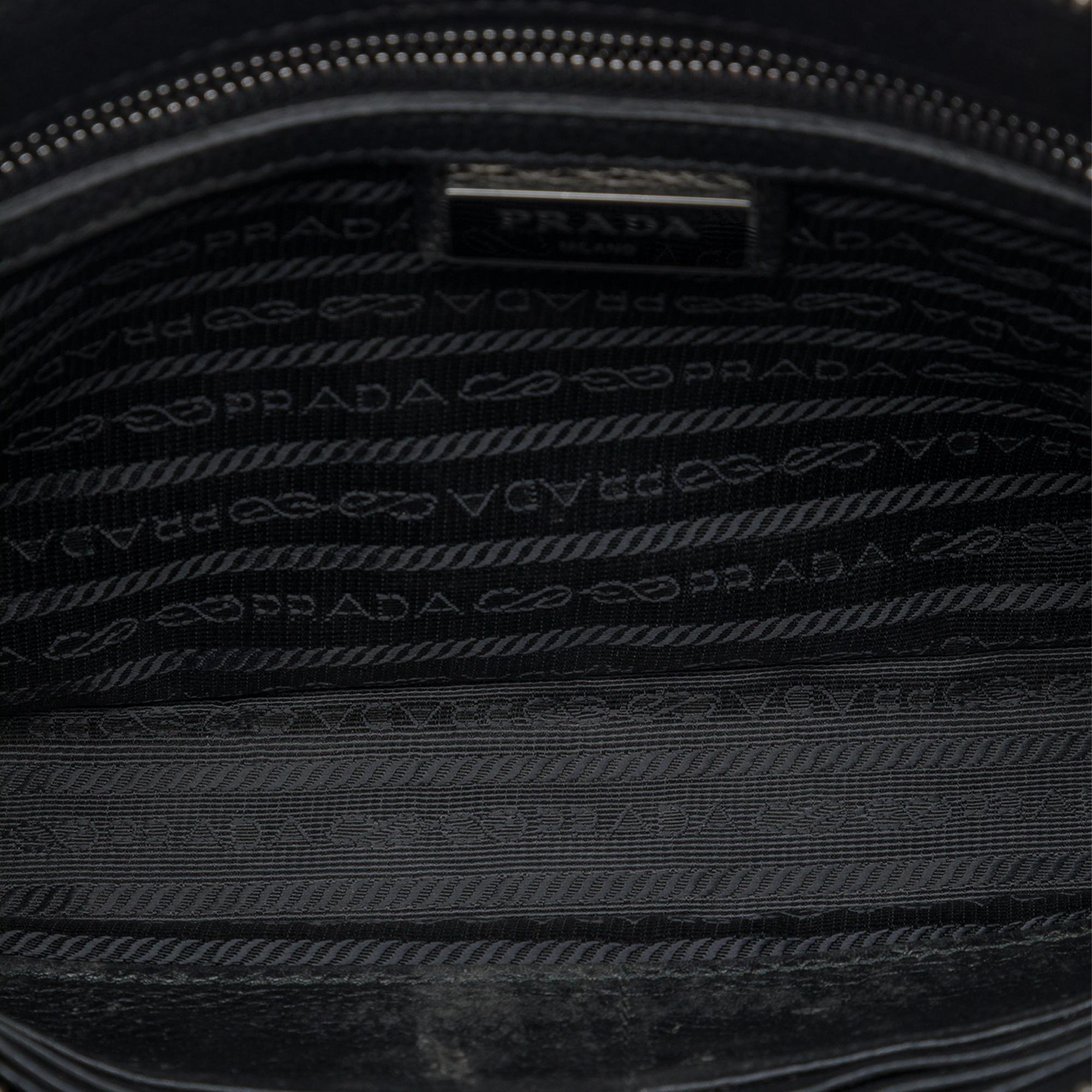 Prada Vitello Daino Wristlet Clutch