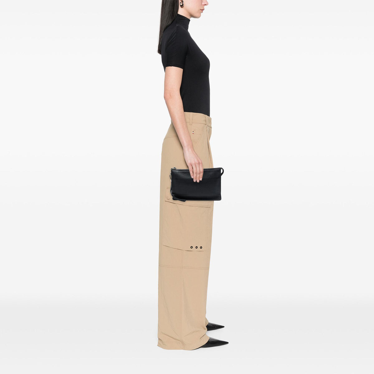 Prada Vitello Daino Wristlet Clutch