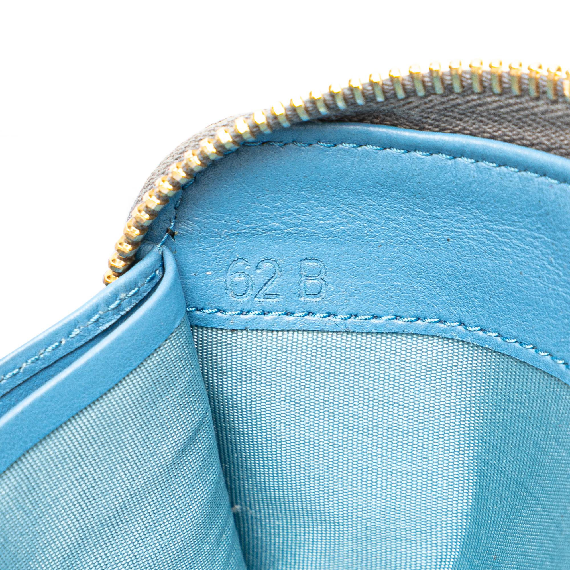Prada Vitello Daino Zip Around Long Wallet
