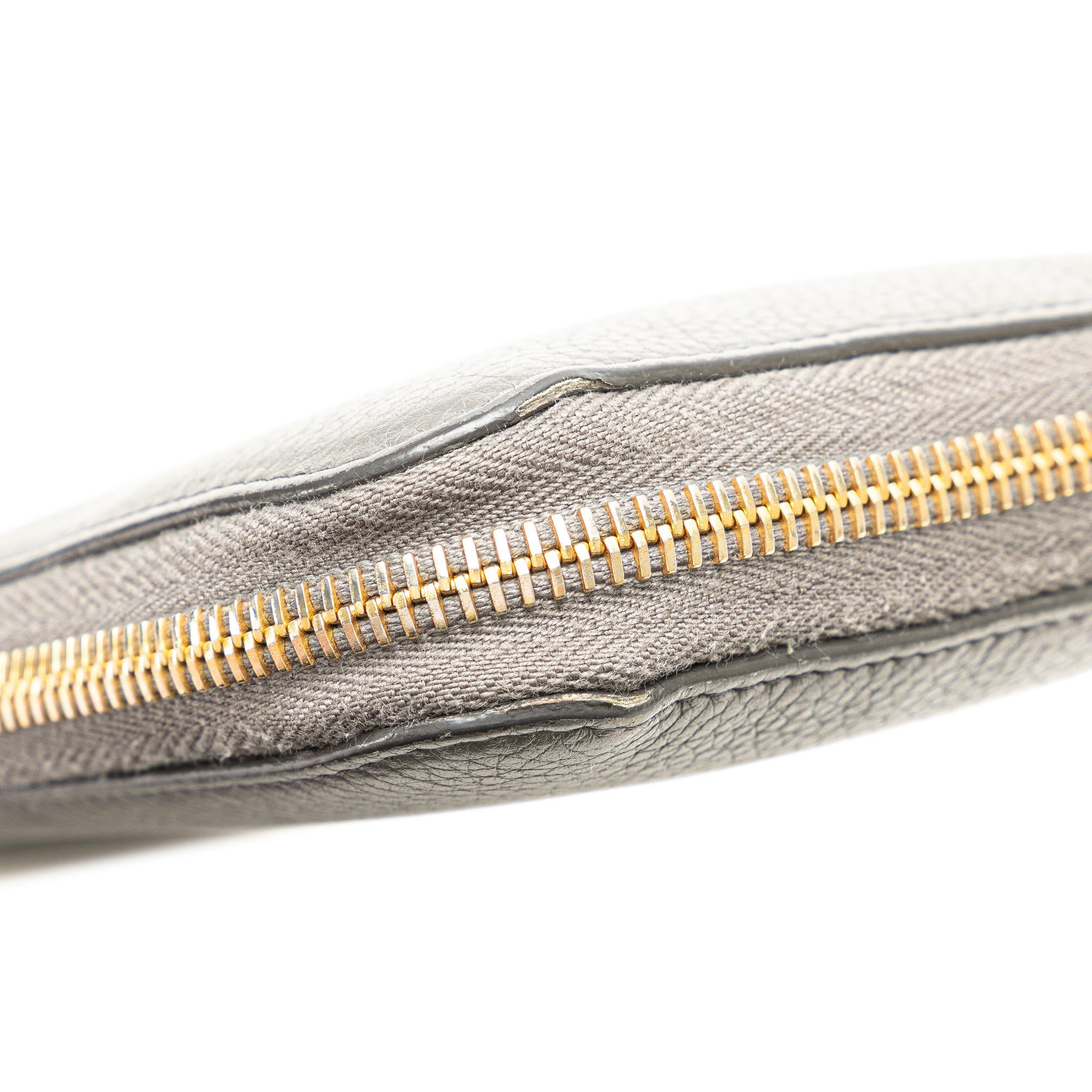Prada Vitello Daino Zip Around Long Wallet