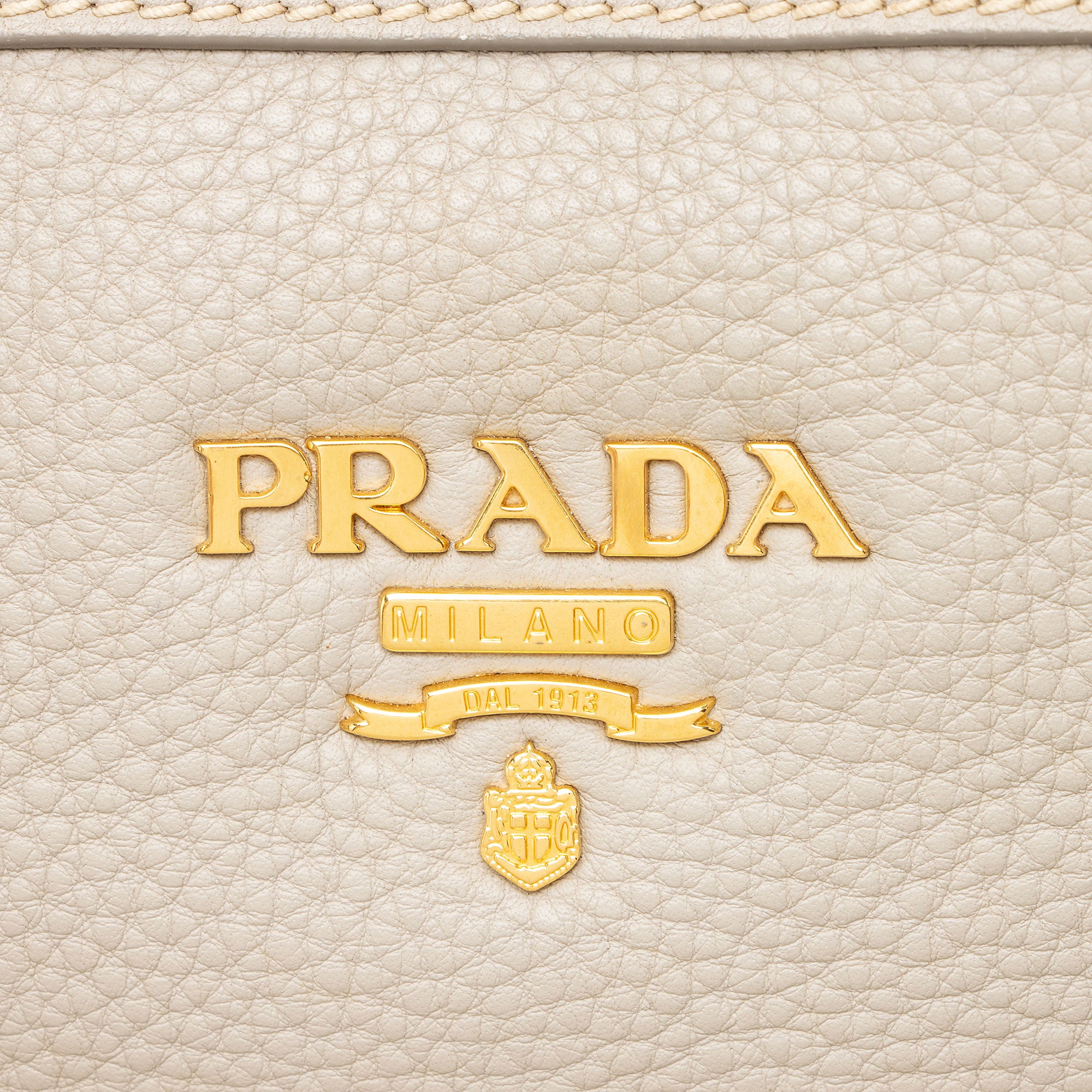 Prada Vitello Daino Zip Satchel