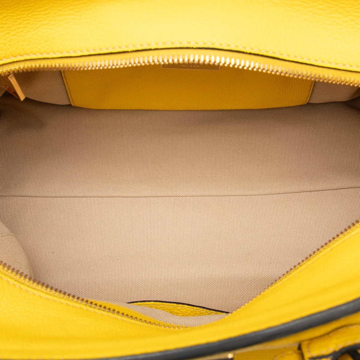 Prada Vitello Daino Zip Top Satchel