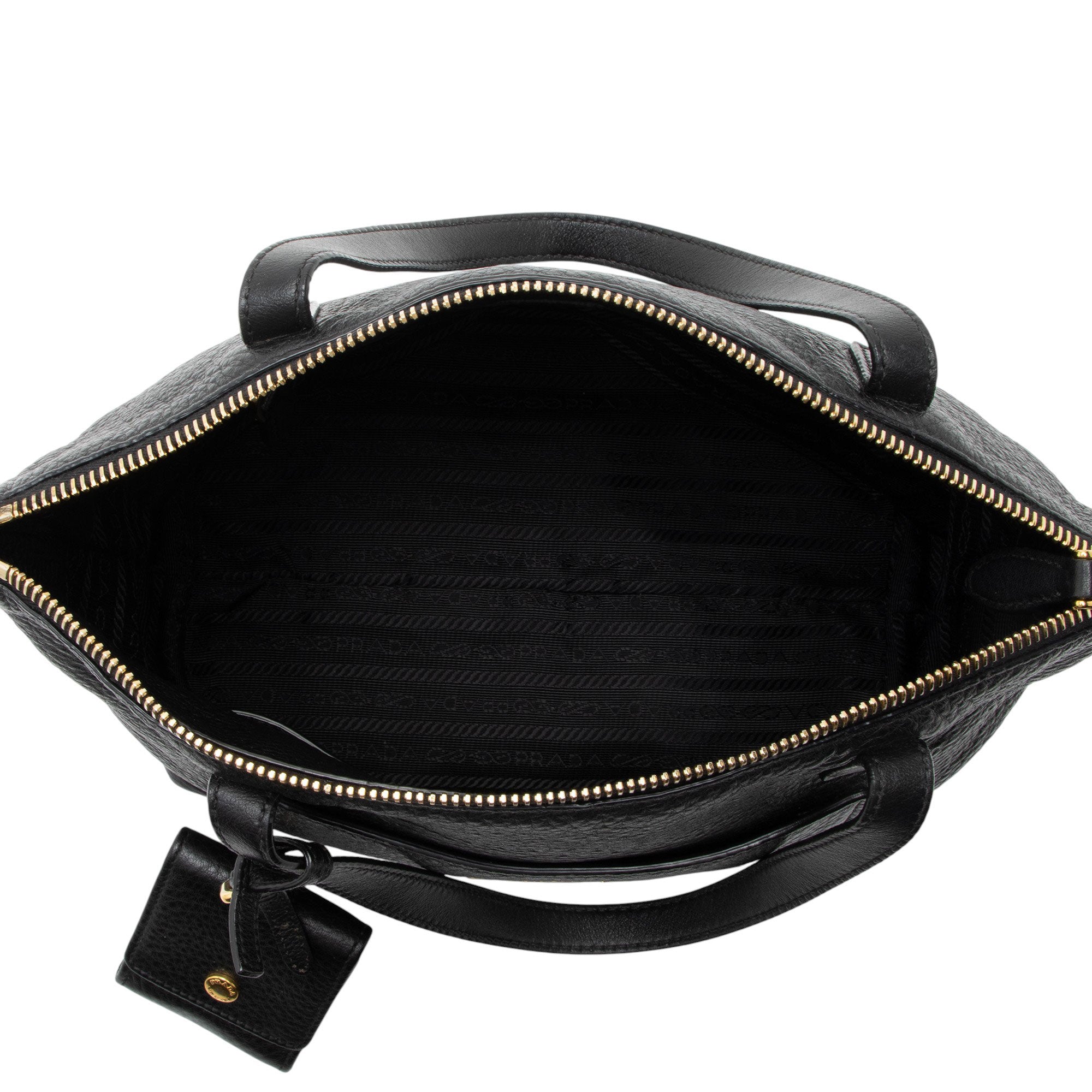 Prada Vitello Diano Pocket Mini Tote