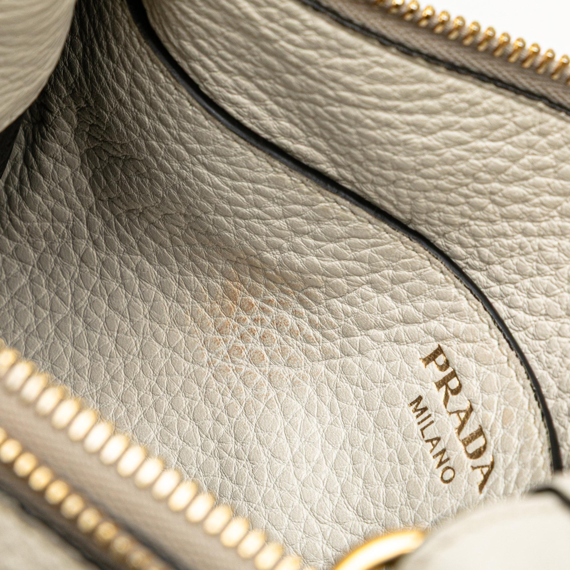 Prada Vitello Phenix Double Zip Crossbody