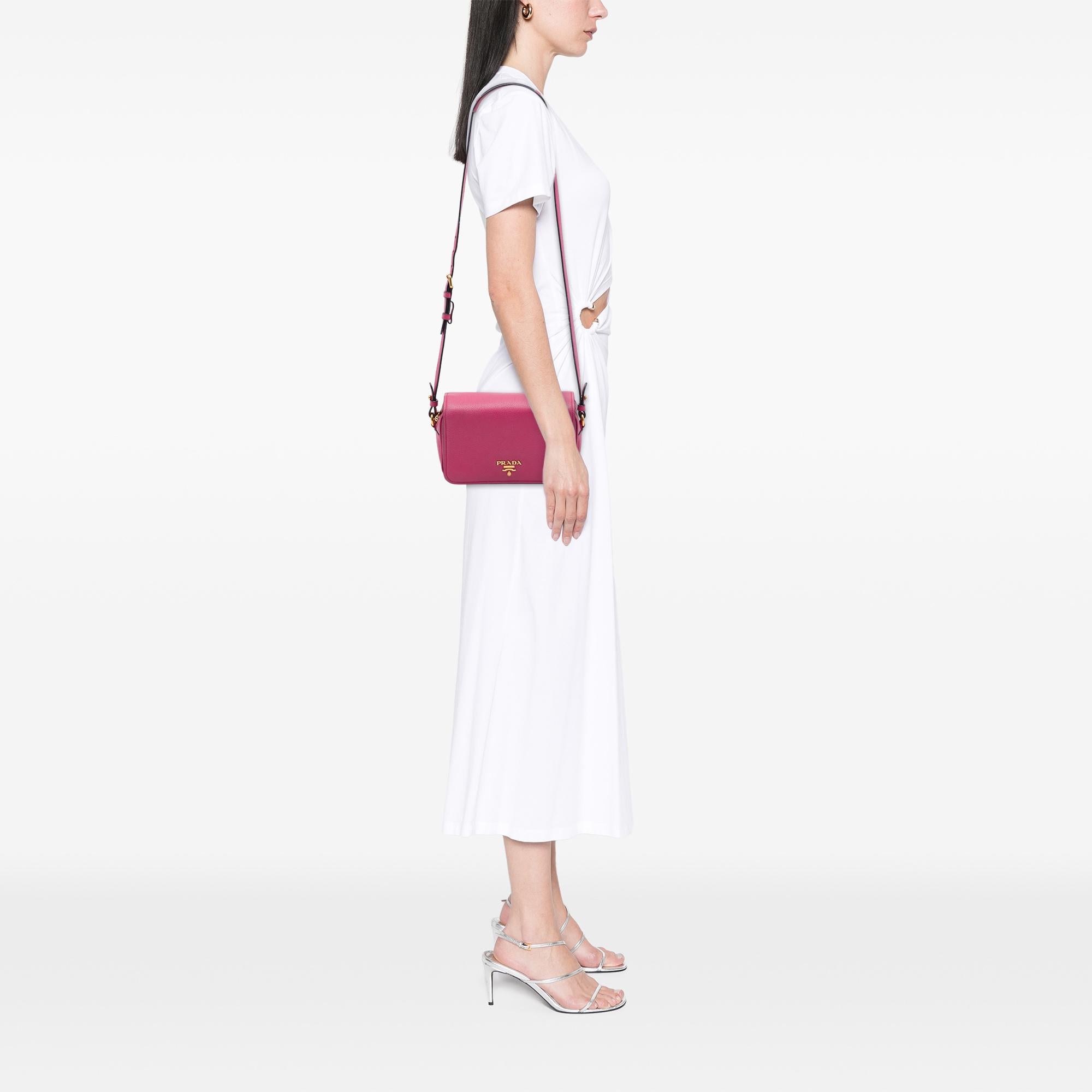 Prada Vitello Phenix Flap Crossbody