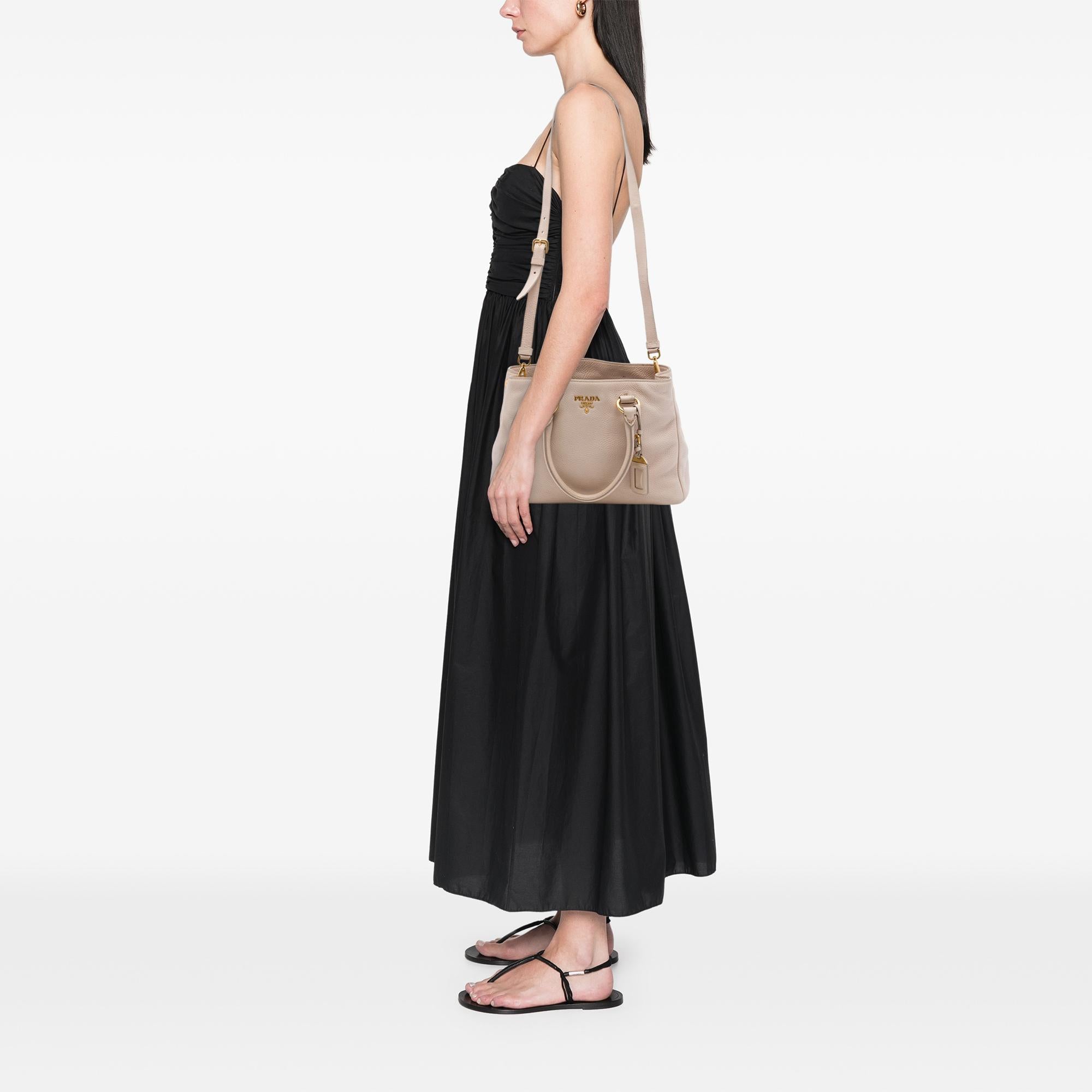 Prada Vitello Phenix Open Convertible Tote