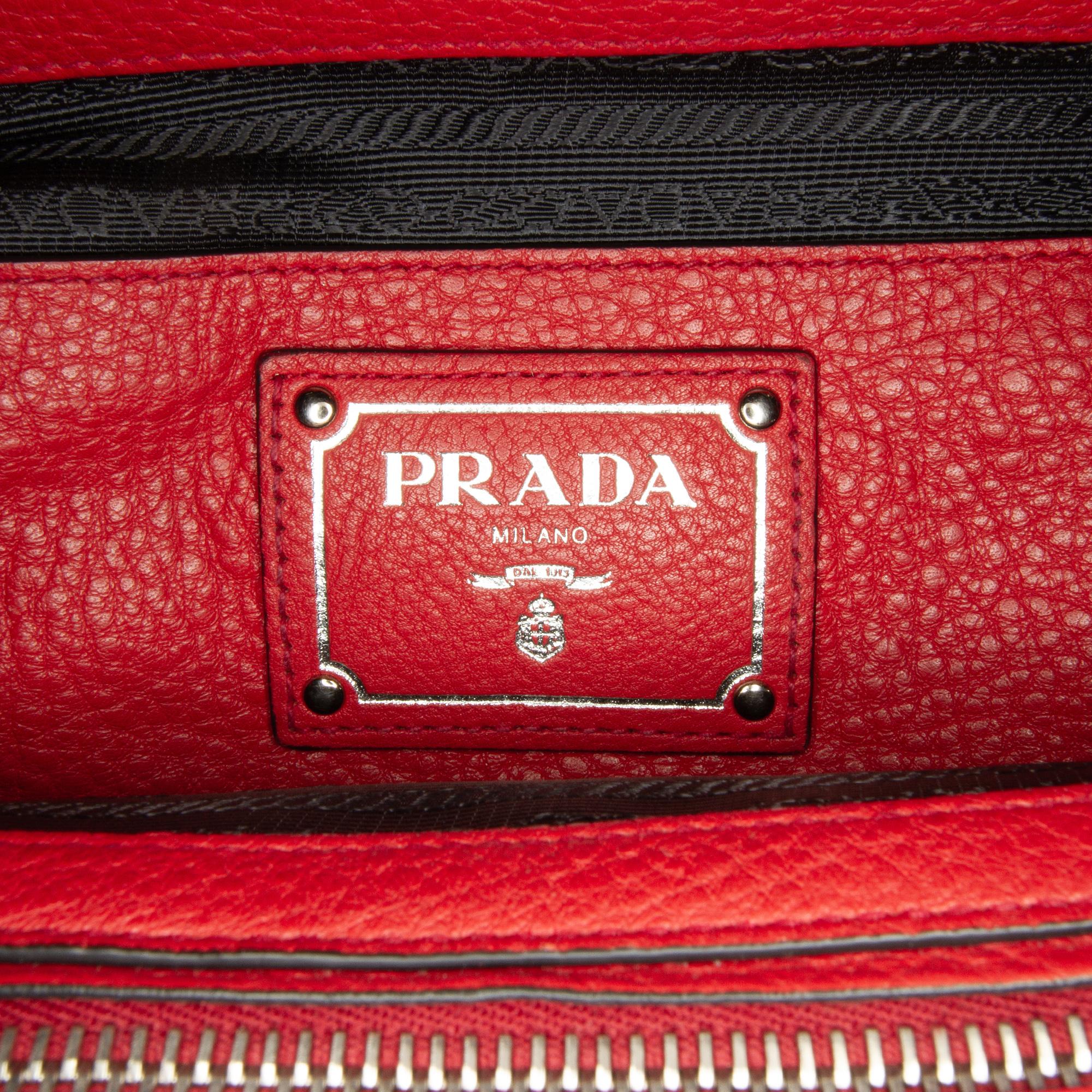 Prada Vitello Phenix Pocket Satchel (SHG-MTduEh)