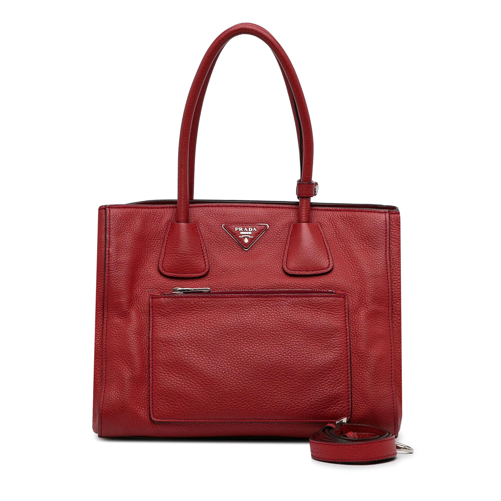 Prada Vitello Phenix Pocket Satchel (SHG-MTduEh)