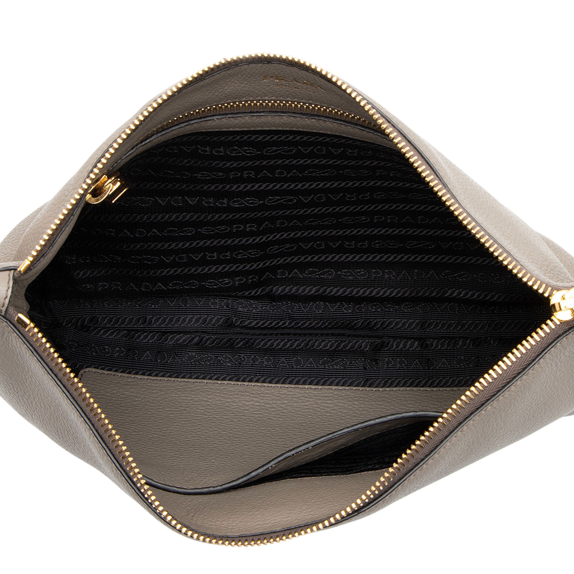 Prada Vitello Phenix Zip Crossbody