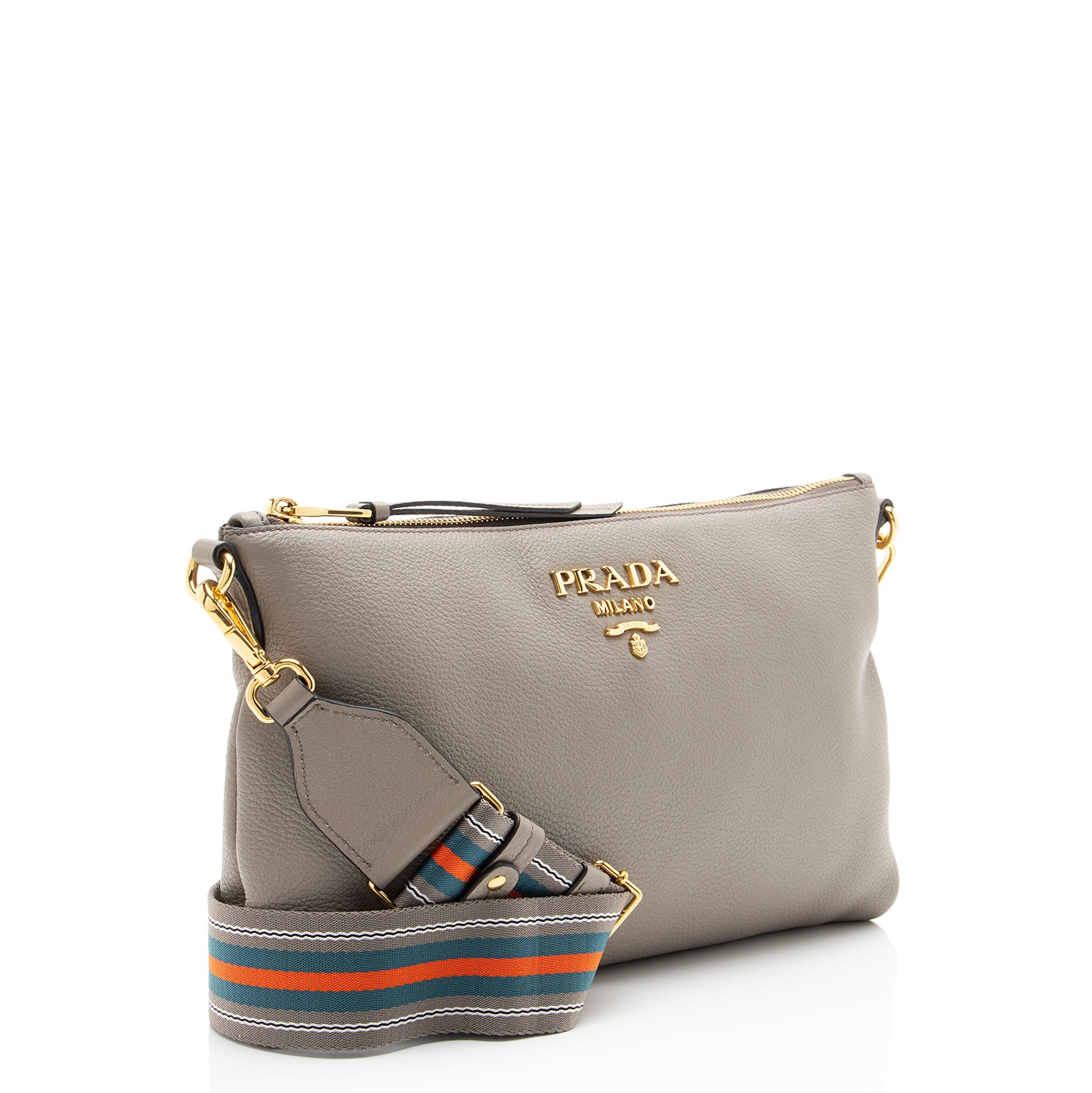 Prada Vitello Phenix Zip Crossbody