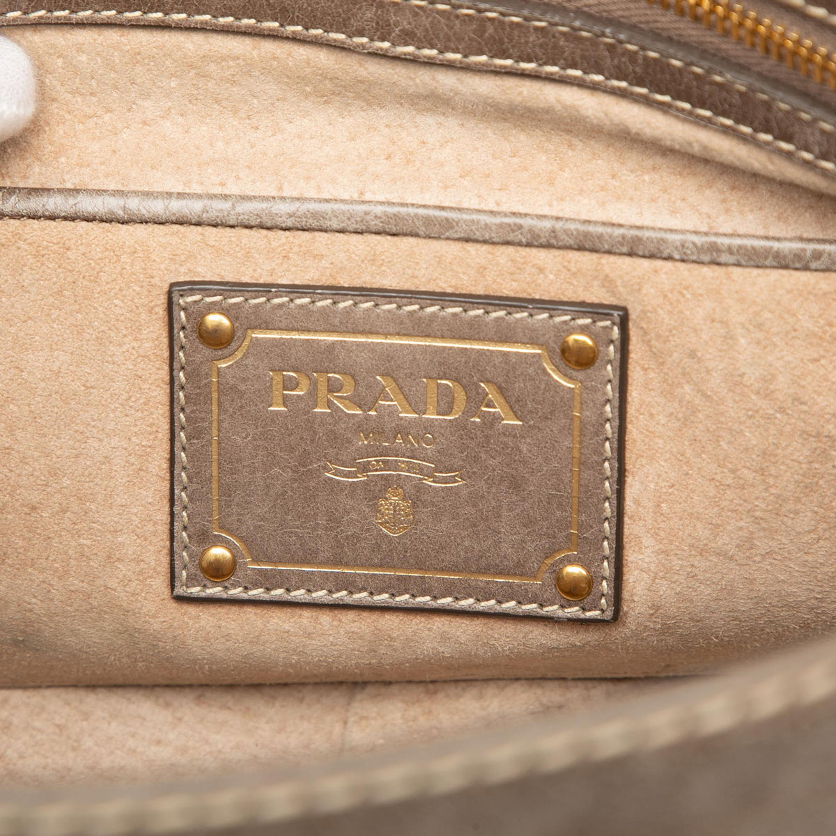Prada Vitello Shine Push Lock Flap Shoulder Bag