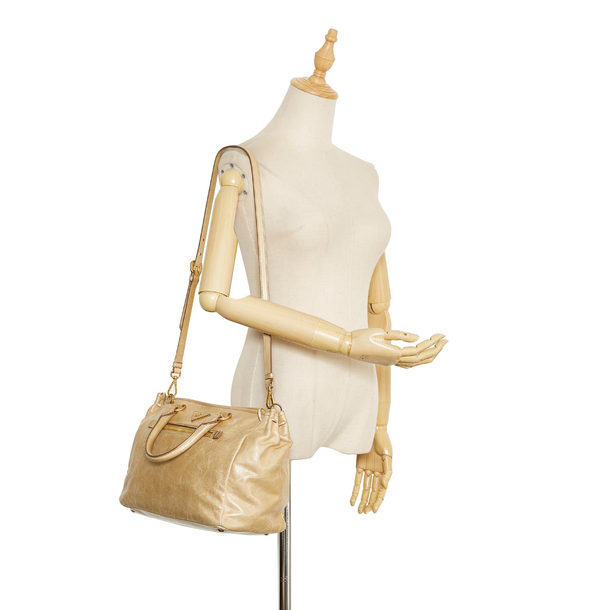 Prada Vitello Shine Satchel (SHG-36119)