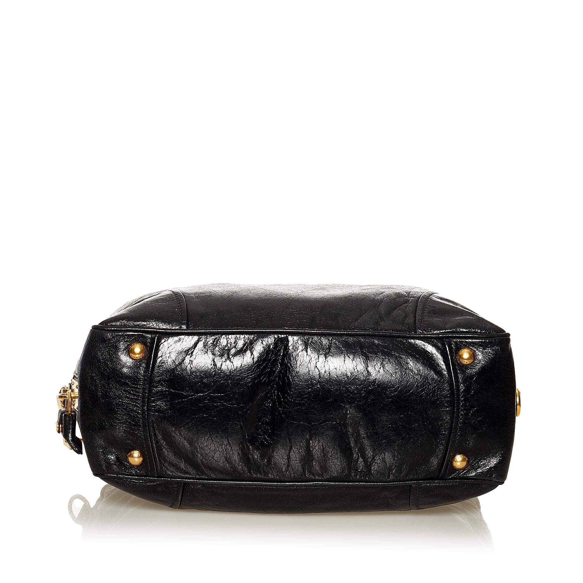 Prada Vitello Shine Satchel (SHG-37205)