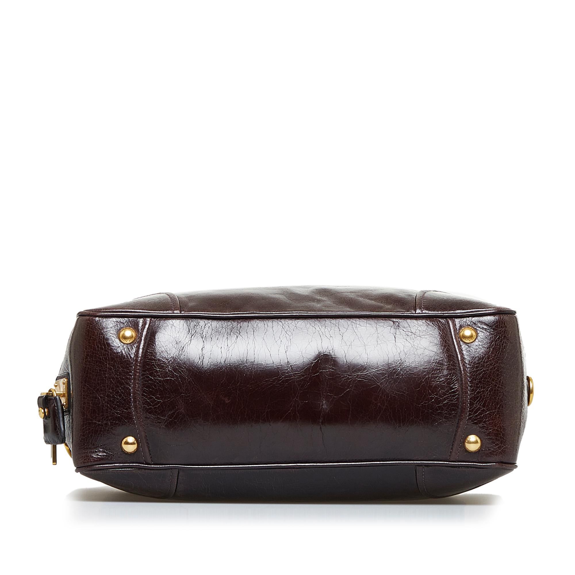Prada Vitello Shine Satchel (SHG-SaINqk)