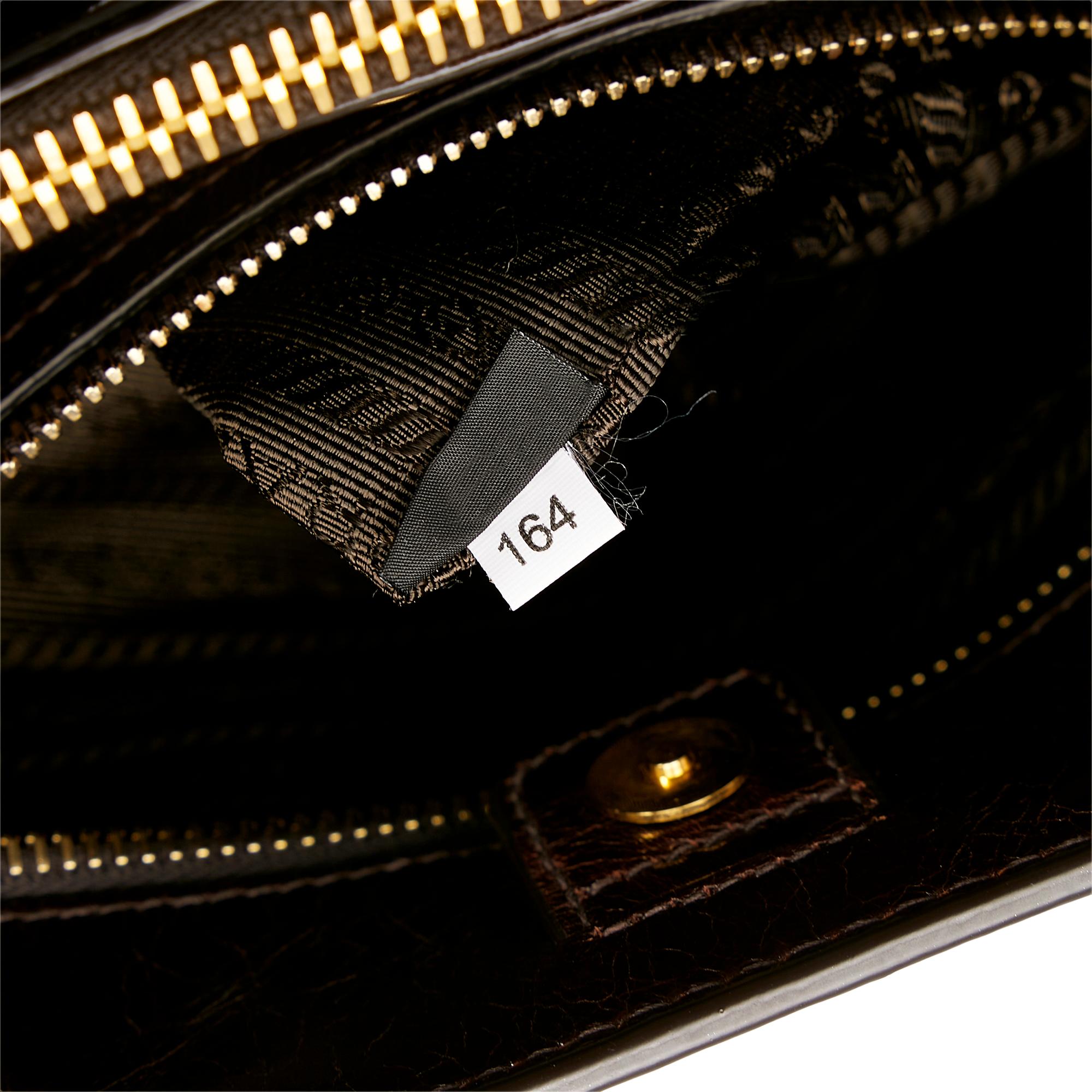 Prada Vitello Shine Satchel (SHG-Od4LEQ)